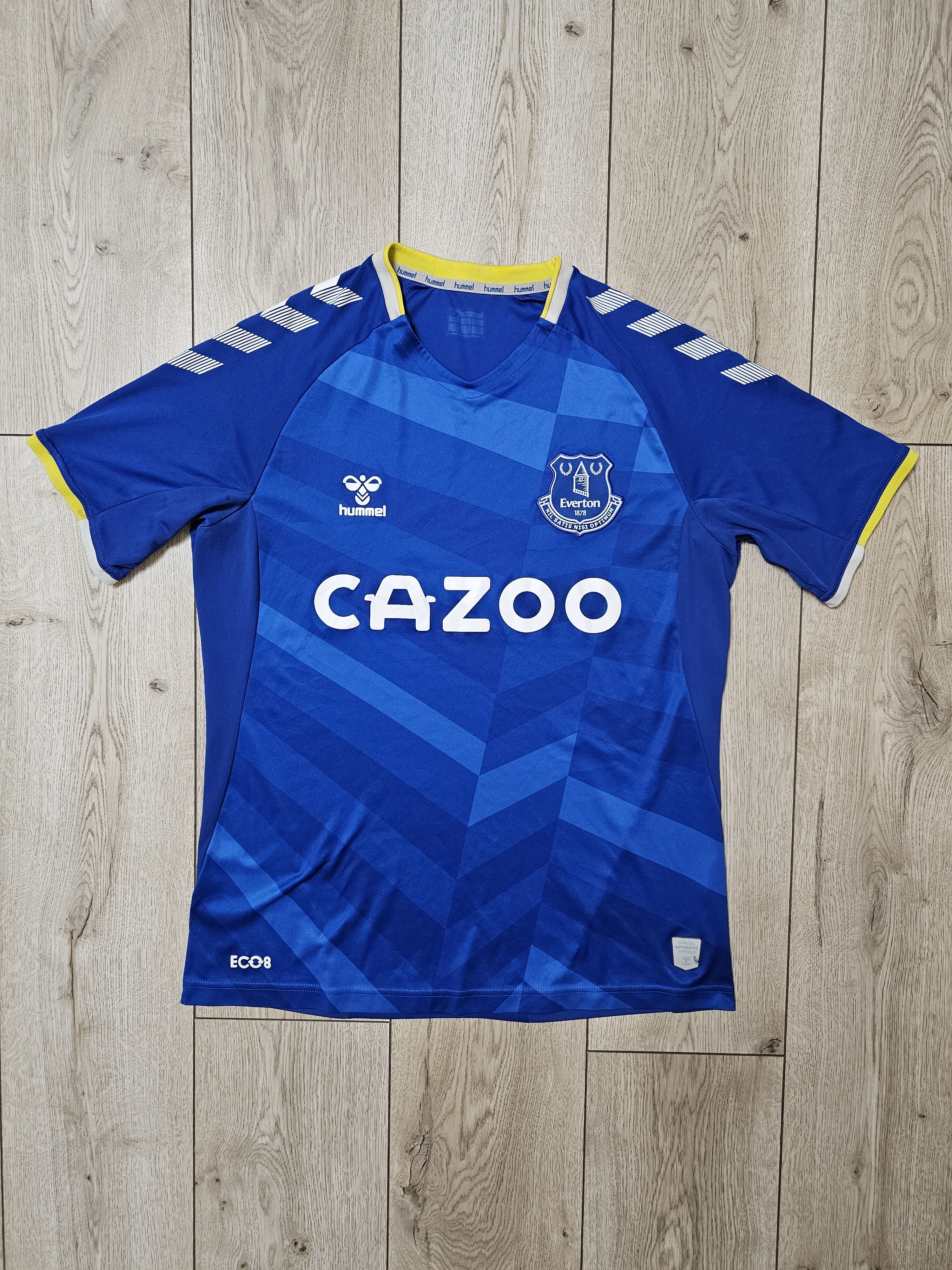 Hummel EVERTON 2021 2022 HOME FOOTBALL SHIRT SOCCER JERSEY Size US M / EU 48-50 / 2 - 1 Thumbnail