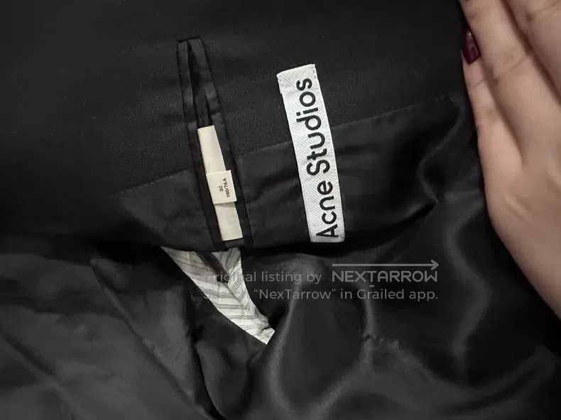 Acne Studios Acne Studios Black Loose Double-Breasted Blazer Jacket Size 4XL / US 24-26 - 6 Thumbnail