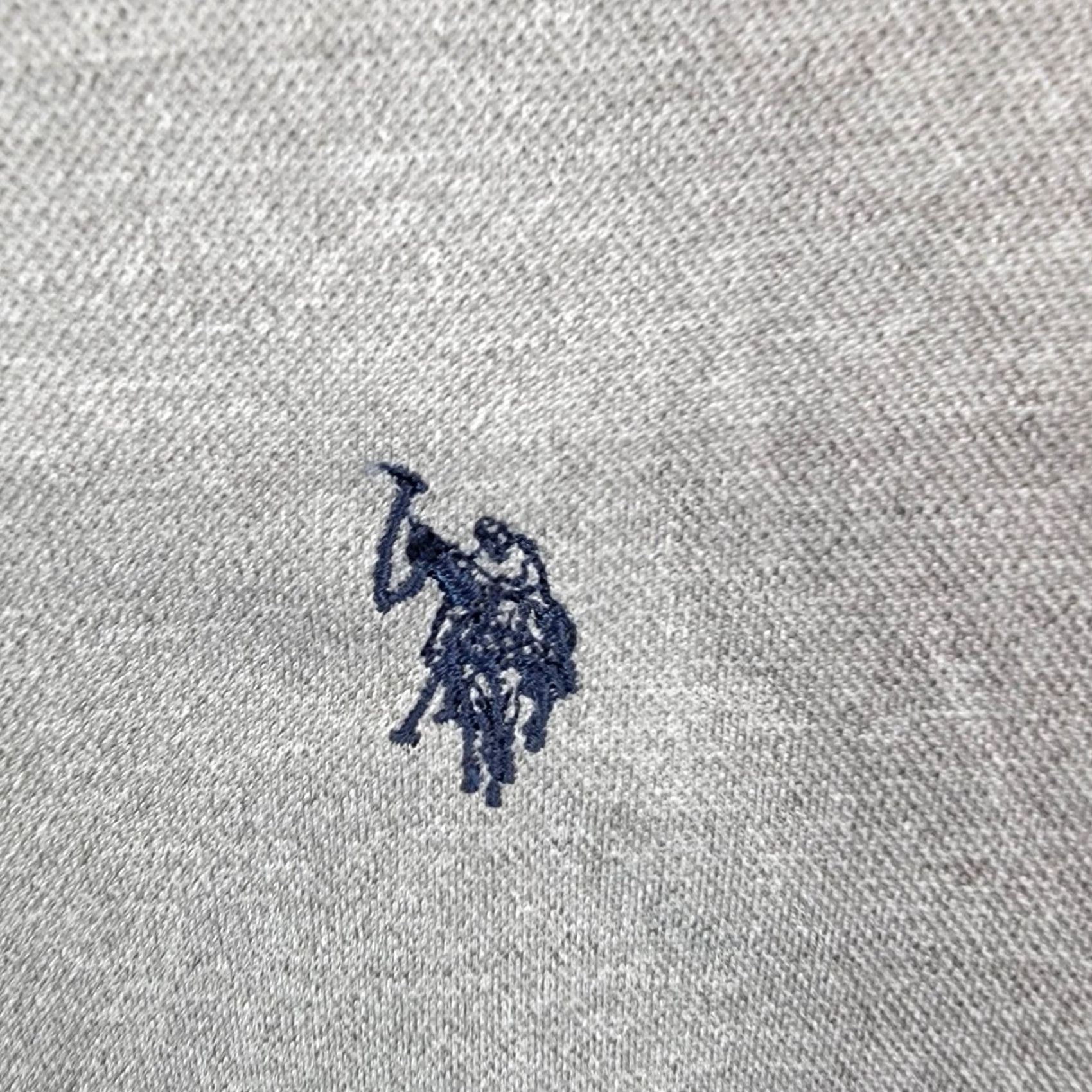 Vintage US Polo Assn Shirt Short Sleeve Gray 100% Polyester Medium Mens Polo Shirt Size US M / EU 48-50 / 2 - 3 Thumbnail