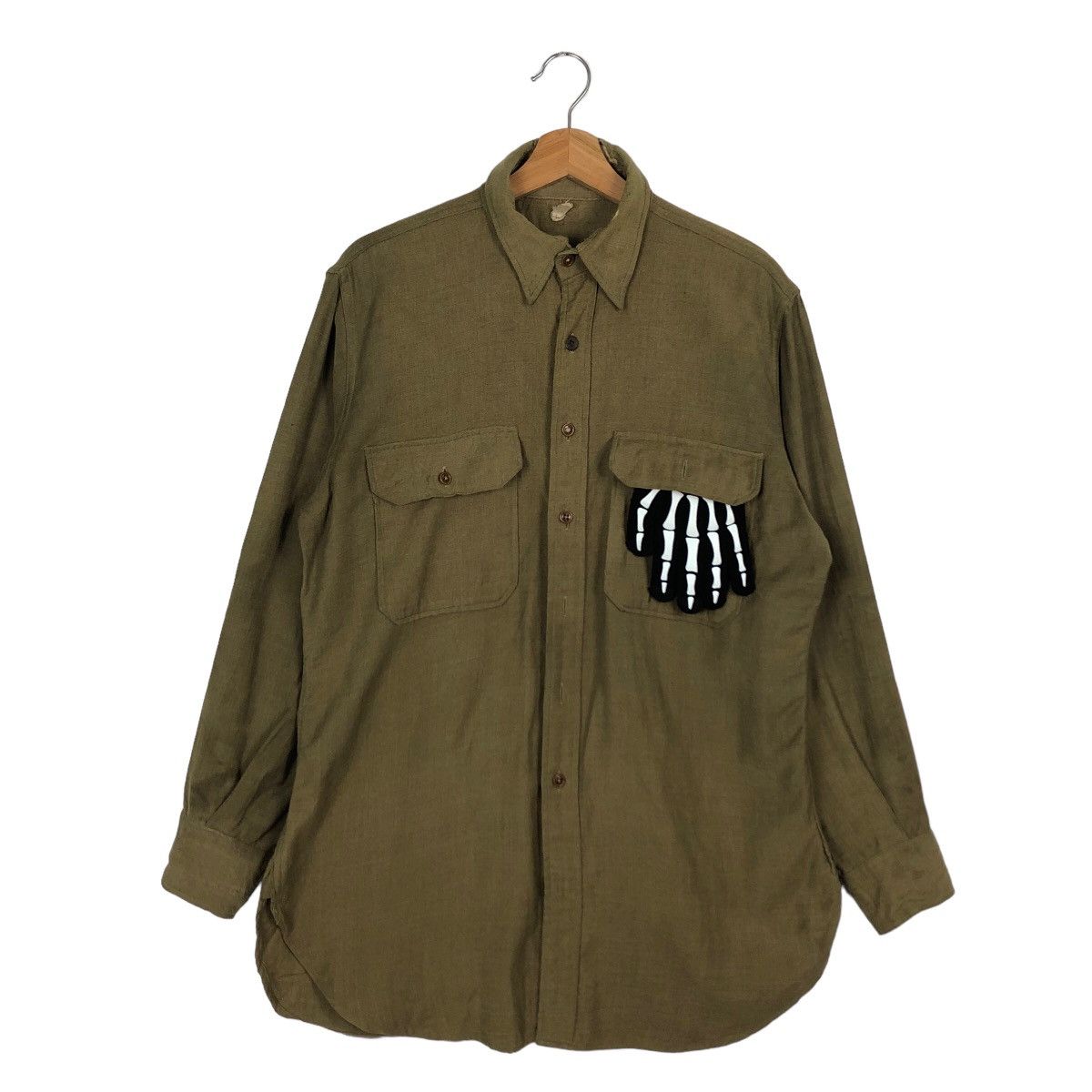 Vintage 🔥TRUE VINTAGE 40’s WORLD WAR WOOL ARMY JACKET Size M / US 6-8 / IT 42-44 - 1 Thumbnail