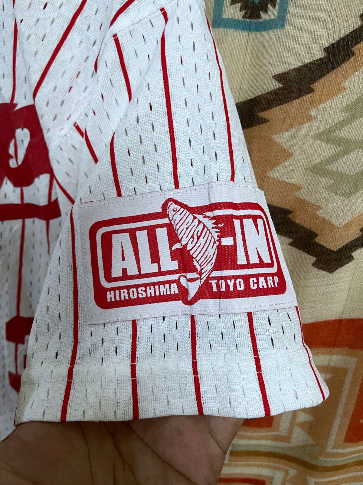 Mizuno × Vintage Vintage Baseball Jersey J League Hiroshima Carp M Mazda Rare Size US M / EU 48-50 / 2 - 5 Thumbnail