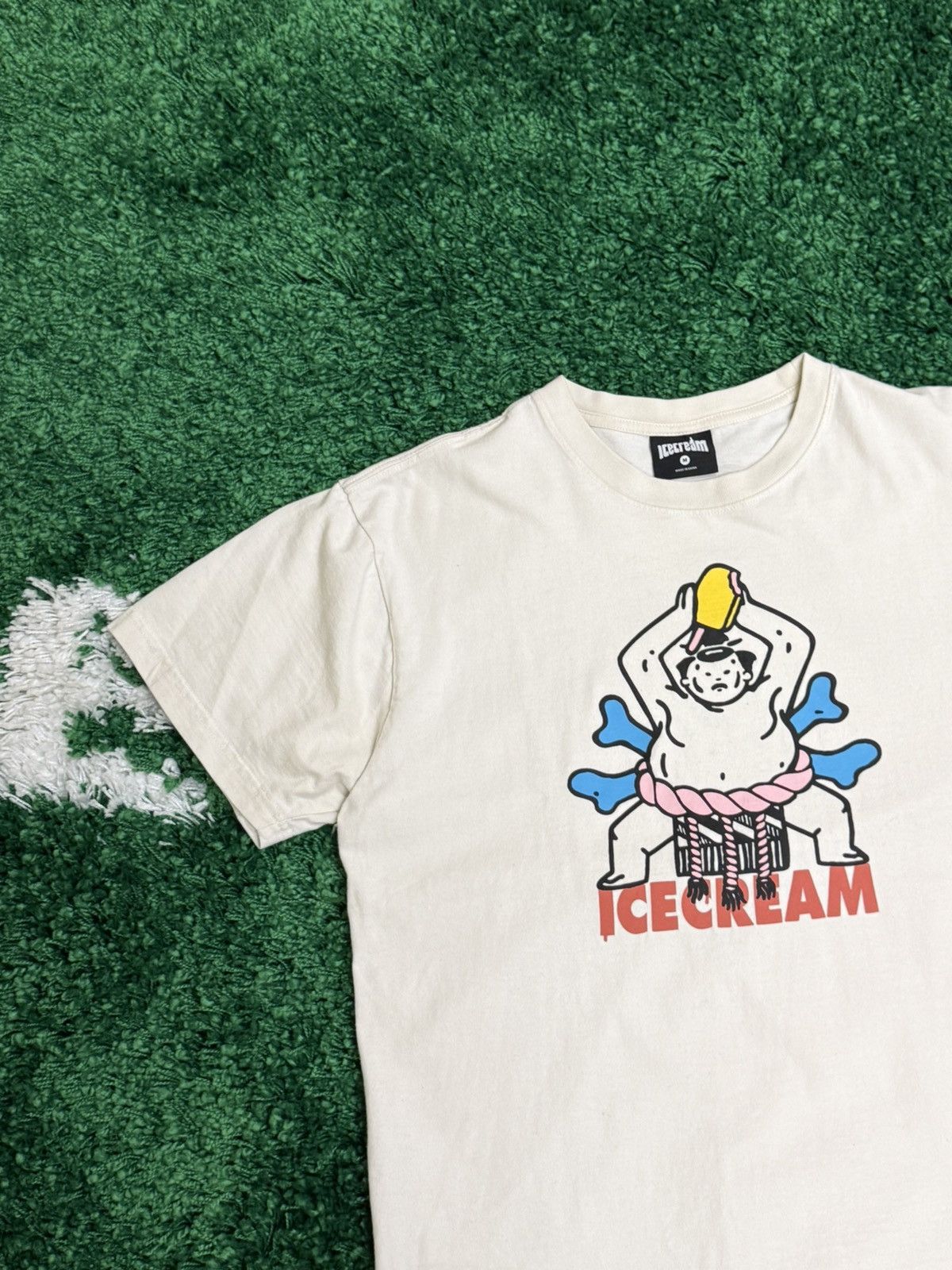 Icecream Icecream Sumo Wrestler Logo Tee White Sz. Medium M Size US M / EU 48-50 / 2 - 3 Thumbnail