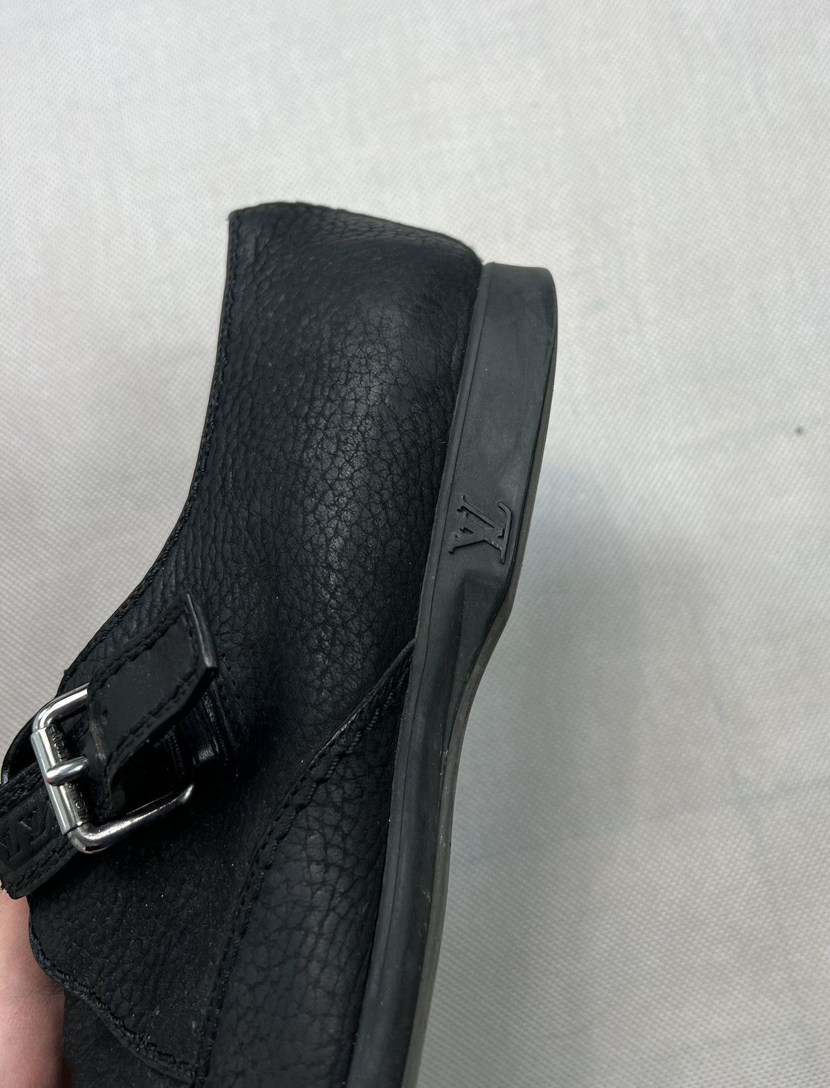 Louis Vuitton Leather Shoes Louis Vuitton Mens Black Oxford Monk Strap Size US 9.5 / EU 42-43 - 8 Thumbnail