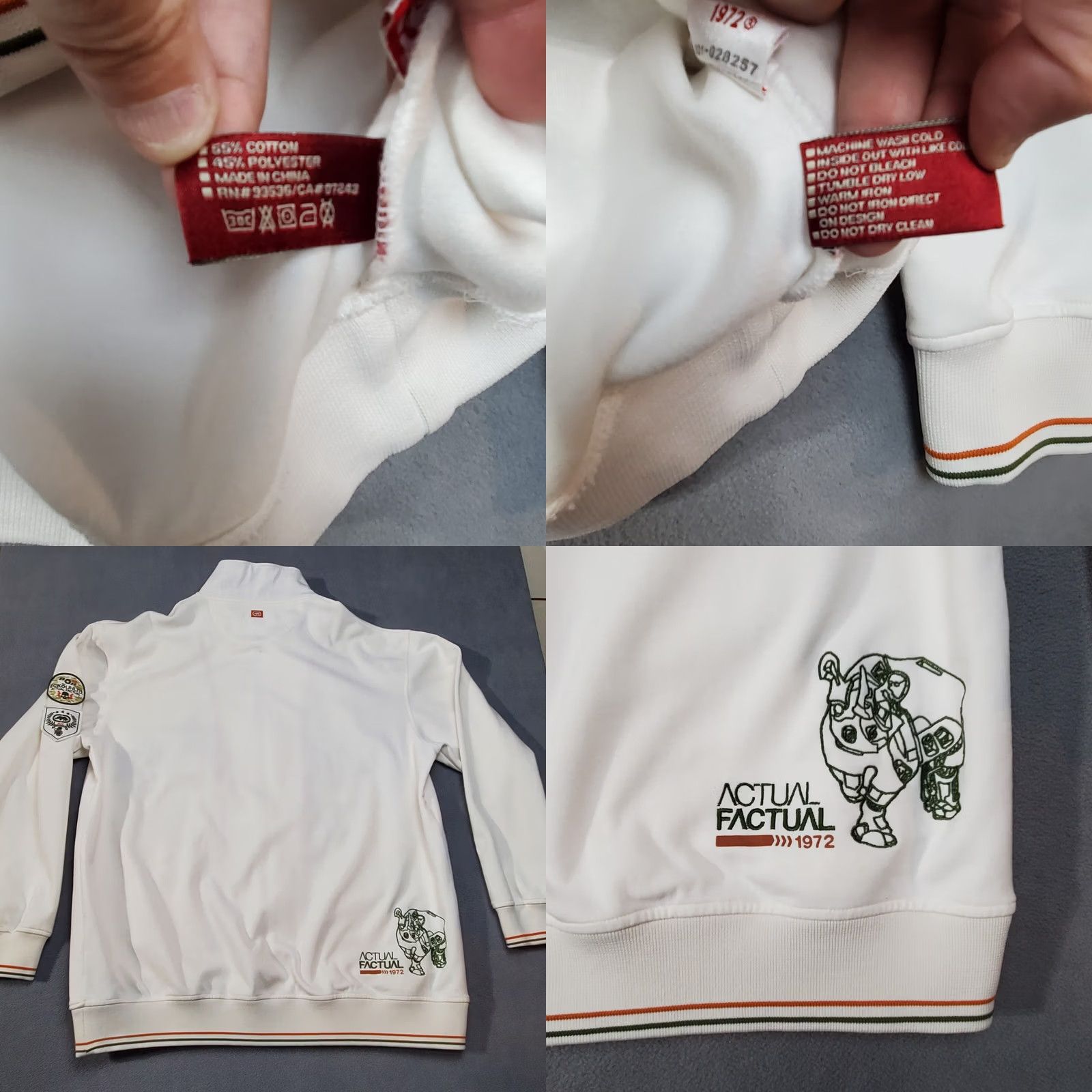 Ecko Unltd. VINTAGE Ecko Unltd. Track Jacket Mens 2XL White Embroidered Hip Hop 90s Streetwear Jacket Mens XXL White Size US XXL / EU 58 / 5 - 10 Thumbnail