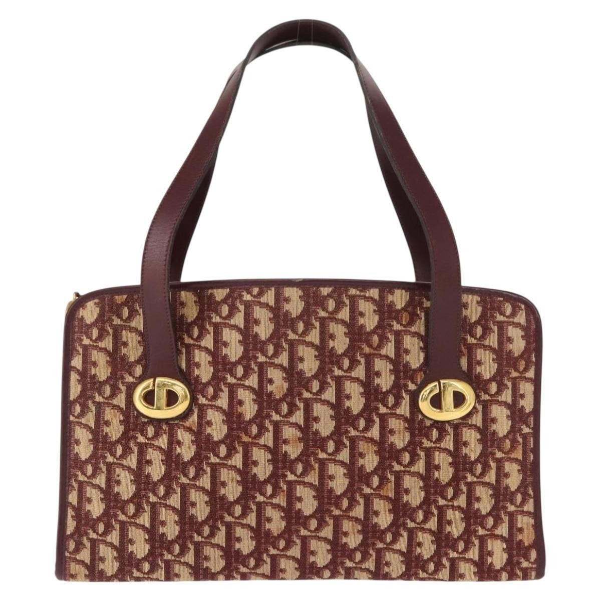 Dior Christian Dior Vintage Trotter Handbag Canvas Size ONE SIZE - 1 Thumbnail