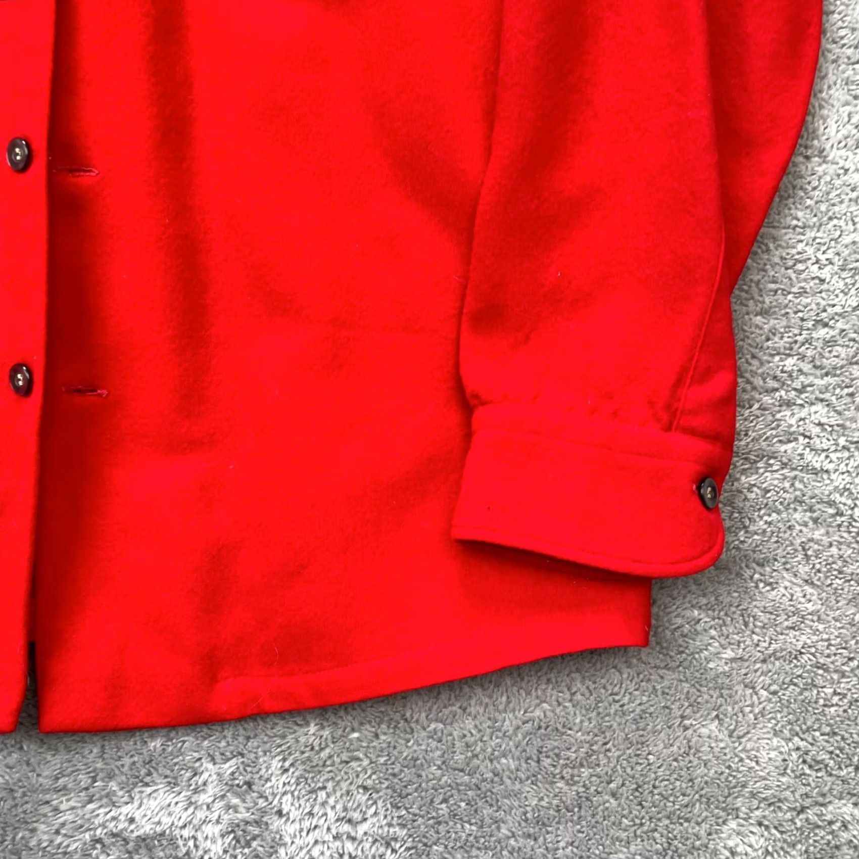 Pendleton VINTAGE Pendleton Shirt Mens Medium Red Wool Flannel Long Sleeve Button-Up 70s 80s Board Shirt Mens, Regular Fit, 42 in Chest, USA, Western, Pockets Size US M / EU 48-50 / 2 - 2 Thumbnail