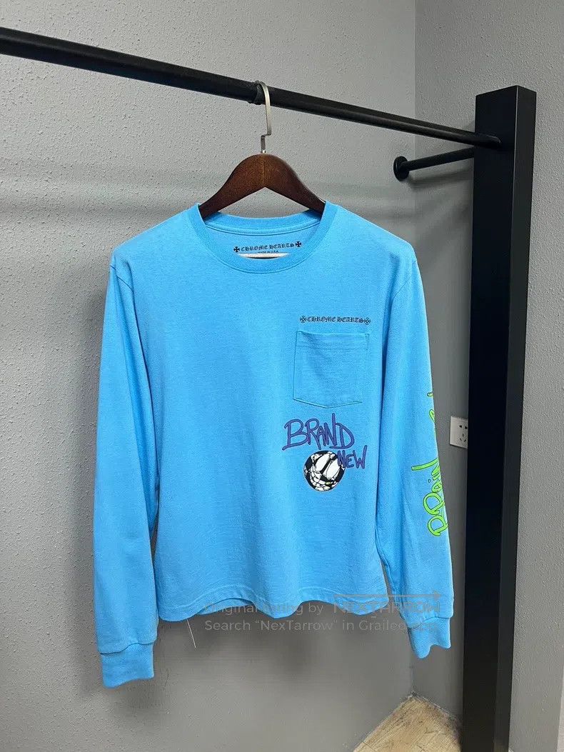 Chrome Hearts CHROME HEARTS Size S Blue graffiti long sleeves Size US S / EU 44-46 / 1 - 2 Thumbnail