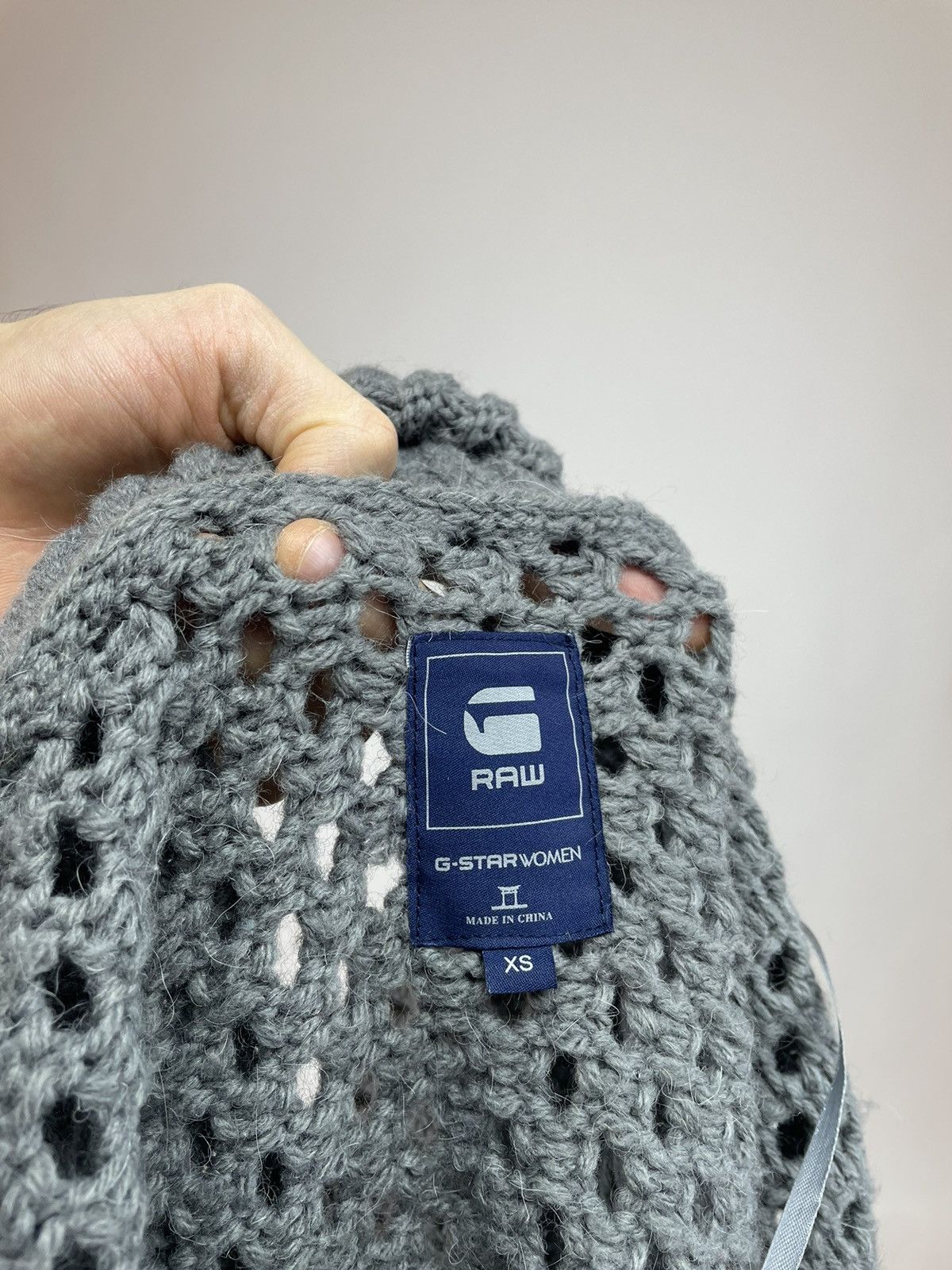 G-Star × Japanese Brand G-star INKA SHRUG CAPE KNIT Poncho Sleeveless Oversized Size XS / US 0-2 / IT 36-38 - 7 Thumbnail