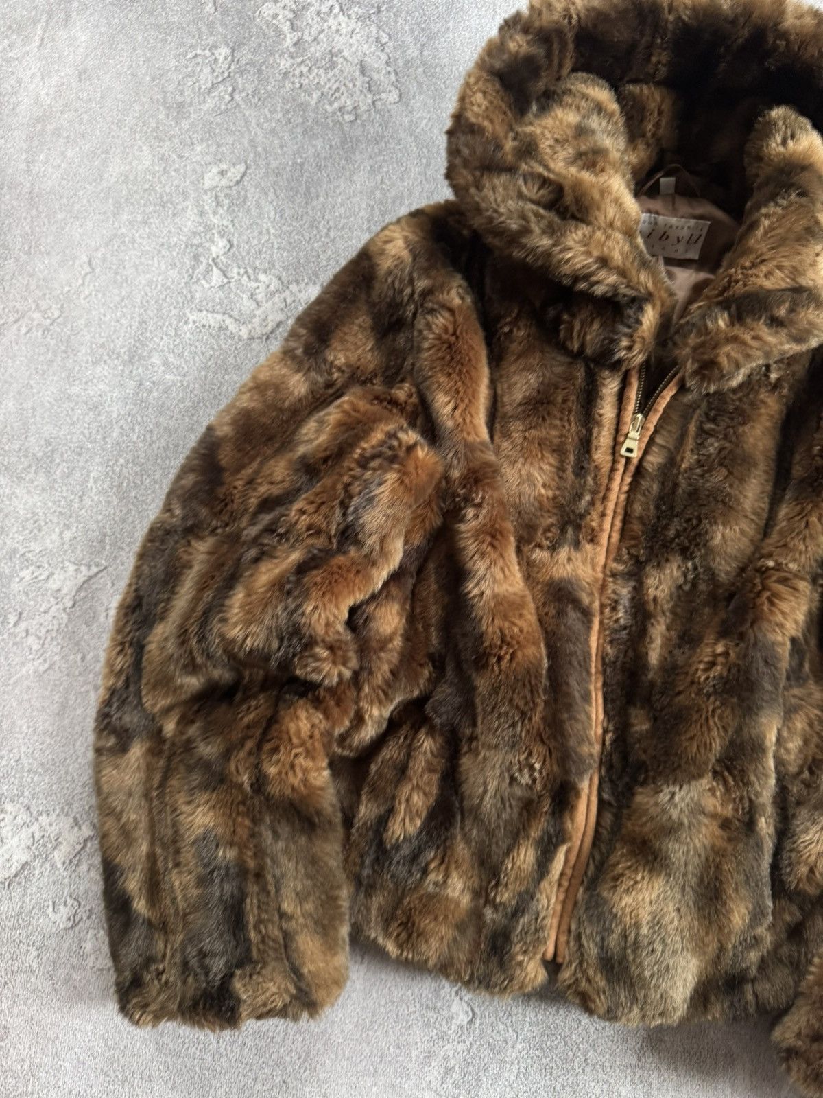 Hysteric Glamour CIBYLL 38/M retro vintage faux fur coat jacket Y2K L.G.B. Size M / US 6-8 / IT 42-44 - 3 Thumbnail