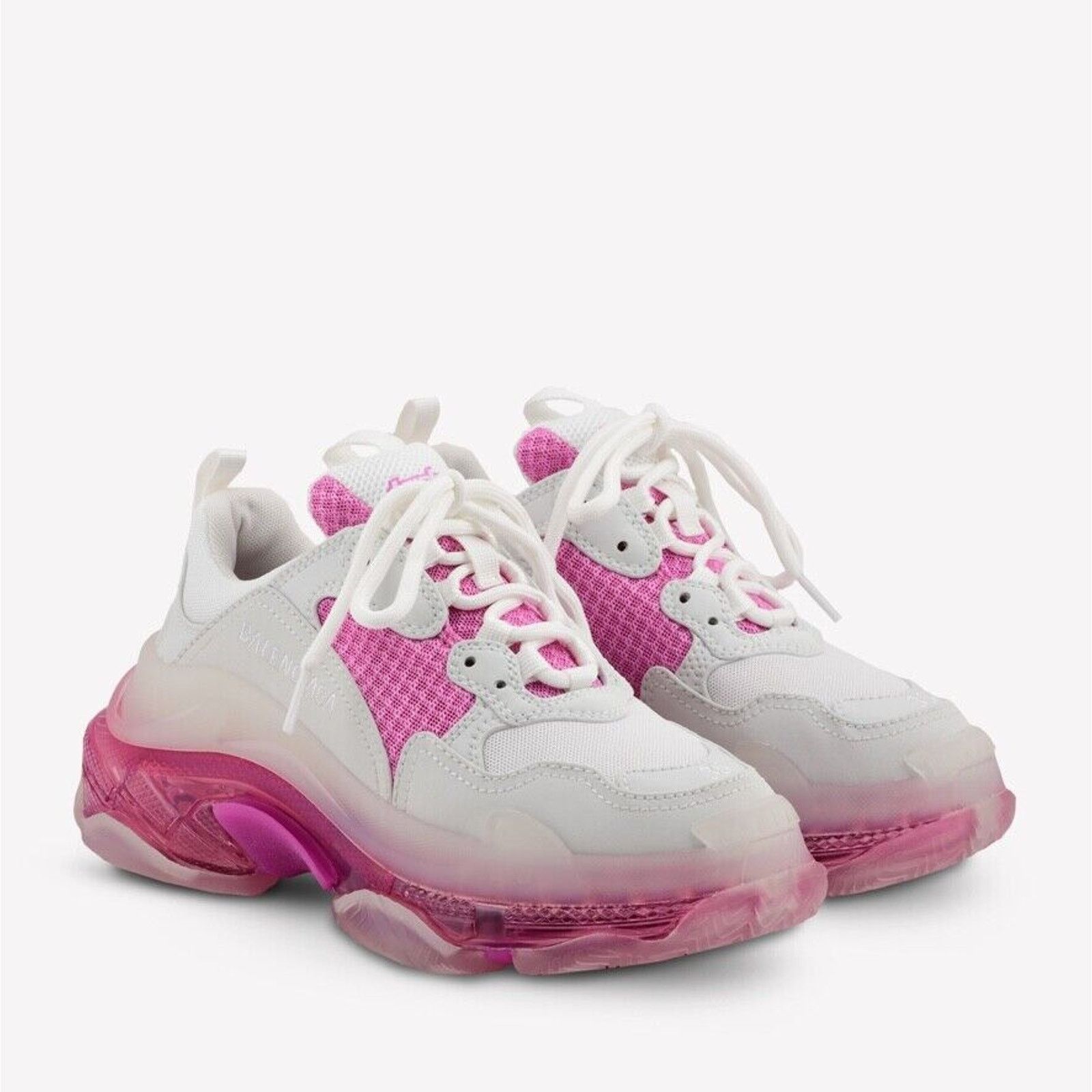 Balenciaga Triple S Sneaker Women Clear Low Platform Flat Trainer 37 Size US 7 / IT 37 - 3 Thumbnail