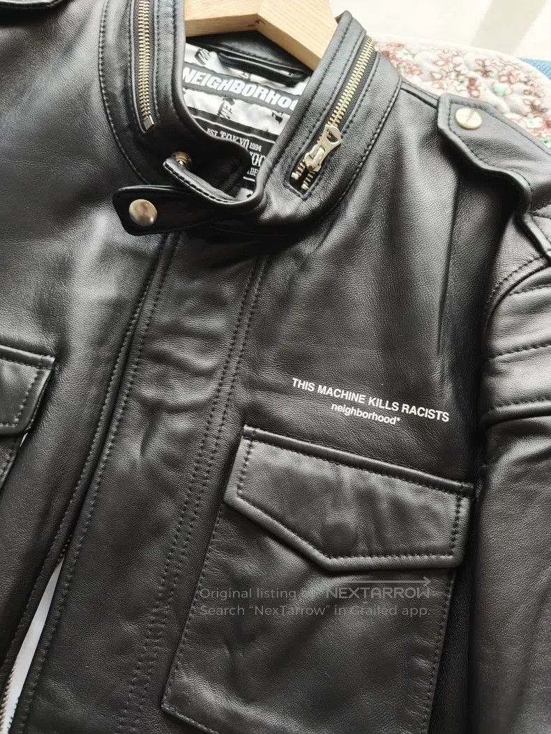 Neighborhood Neighborhood Sheepskin Leather Jacket Size US L / EU 52-54 / 3 - 2 Thumbnail