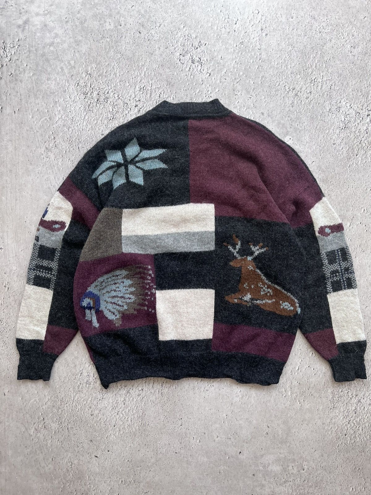 Carlo Colucci × Hugo Boss VINTAGE RARE 80s over print Hugo boss sweater crewneck Size US M / EU 48-50 / 2 - 7 Thumbnail