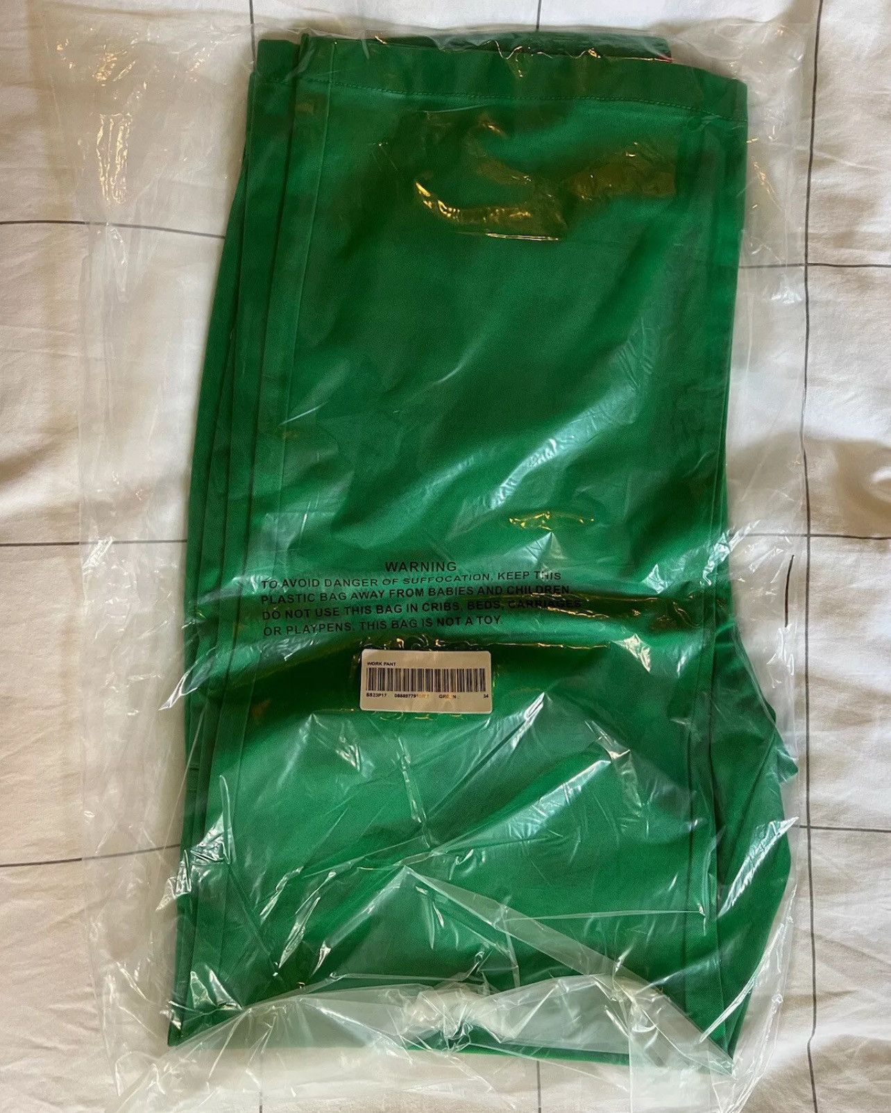 Supreme Supreme SS23 Work Pant Green Size 34 Heavy Cotton Blend Size US 34 / EU 50 - 4 Thumbnail