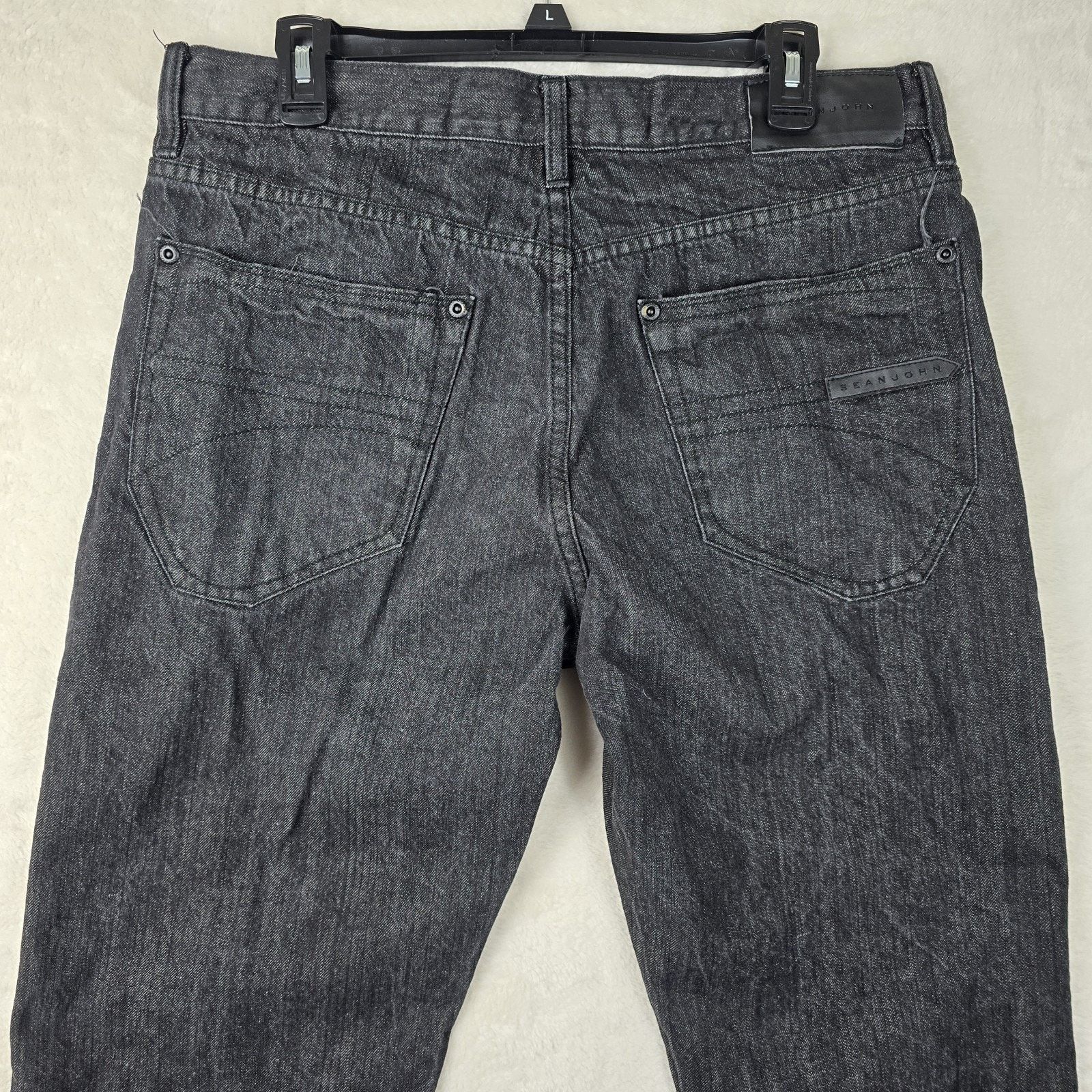 Sean John Vintage Sean John Mens Straight Black Jeans Hamilton 34x32 Size US 34 / EU 50 - 8 Thumbnail