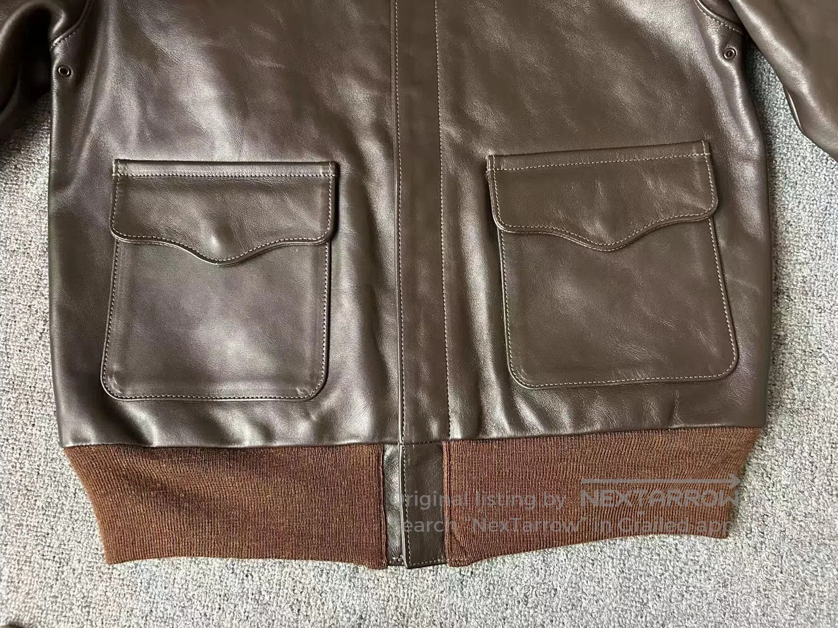 The Real McCoy's real mccoy a2 flight jacket in brown. Size US S / EU 44-46 / 1 - 4 Thumbnail