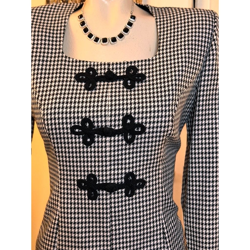 Other Vintage Houndstooth Dress from Positive Attitude Size M / US 6-8 / IT 42-44 - 2 Thumbnail