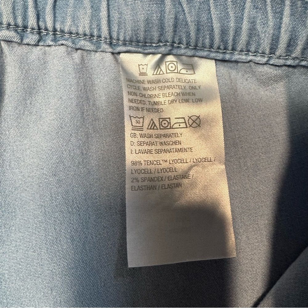 Jason Wu NWT New J Jason Wu Tencel Pull-On Chambray Pants A493533 Si Size 42" / US 20 - 7 Thumbnail