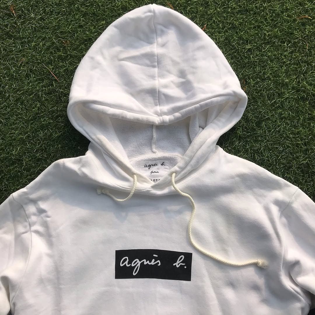 ADAM ET ROPE × Japanese Brand × agnes b. Vintage Agnes B Homme x adam et rope White Hoodie Jacket box Size US M / EU 48-50 / 2 - 6 Thumbnail