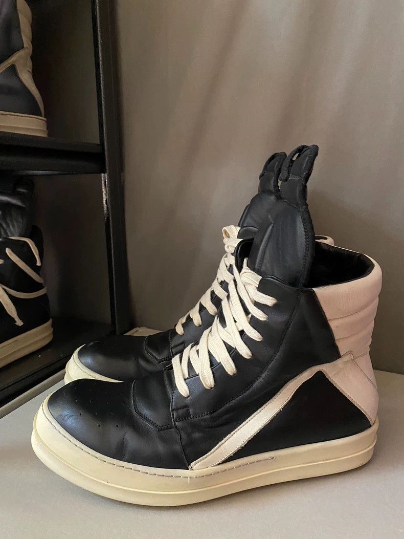 Rick Owens Rick Owens High-Top Leather Sneakers-yf Size US 10.5 / EU 43-44 - 1 Thumbnail