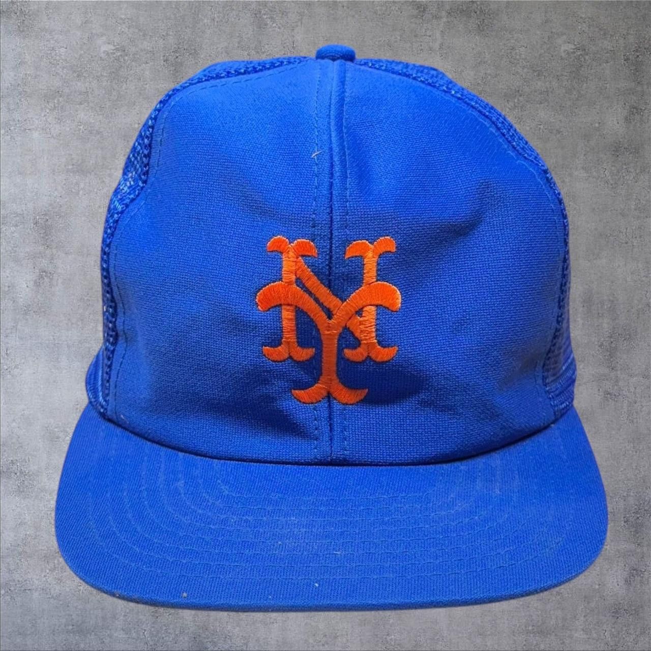 MLB Vintage NY Mets Trucker Snapback Hat Size ONE SIZE - 1 Thumbnail