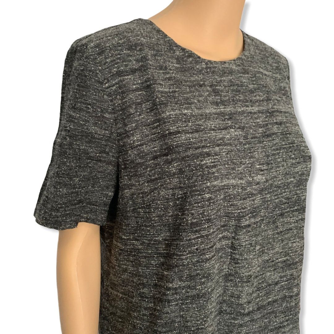 Eileen Fisher NEW Eileen Fisher Heathered Gray Silk Linen Shift Dress S Size S / US 4 / IT 40 - 13 Thumbnail