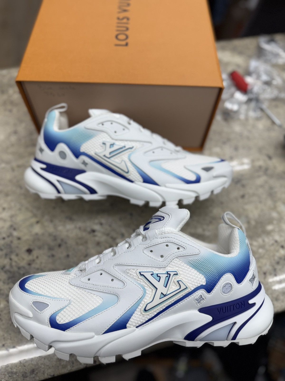 Louis Vuitton Blue/White Tactic Runners