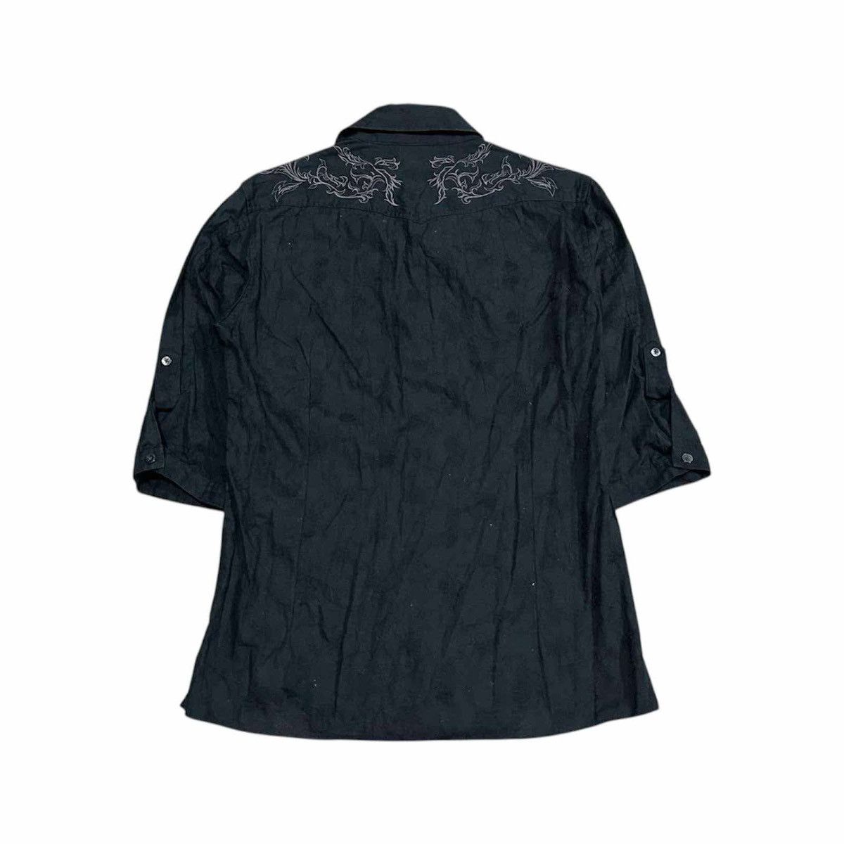 If Six Was Nine × Japanese Brand × Tornado Mart 🔥Y2K Archived Tornado Mart Tribal Shirt Zip Goth Punk Size US L / EU 52-54 / 3 - 9 Thumbnail