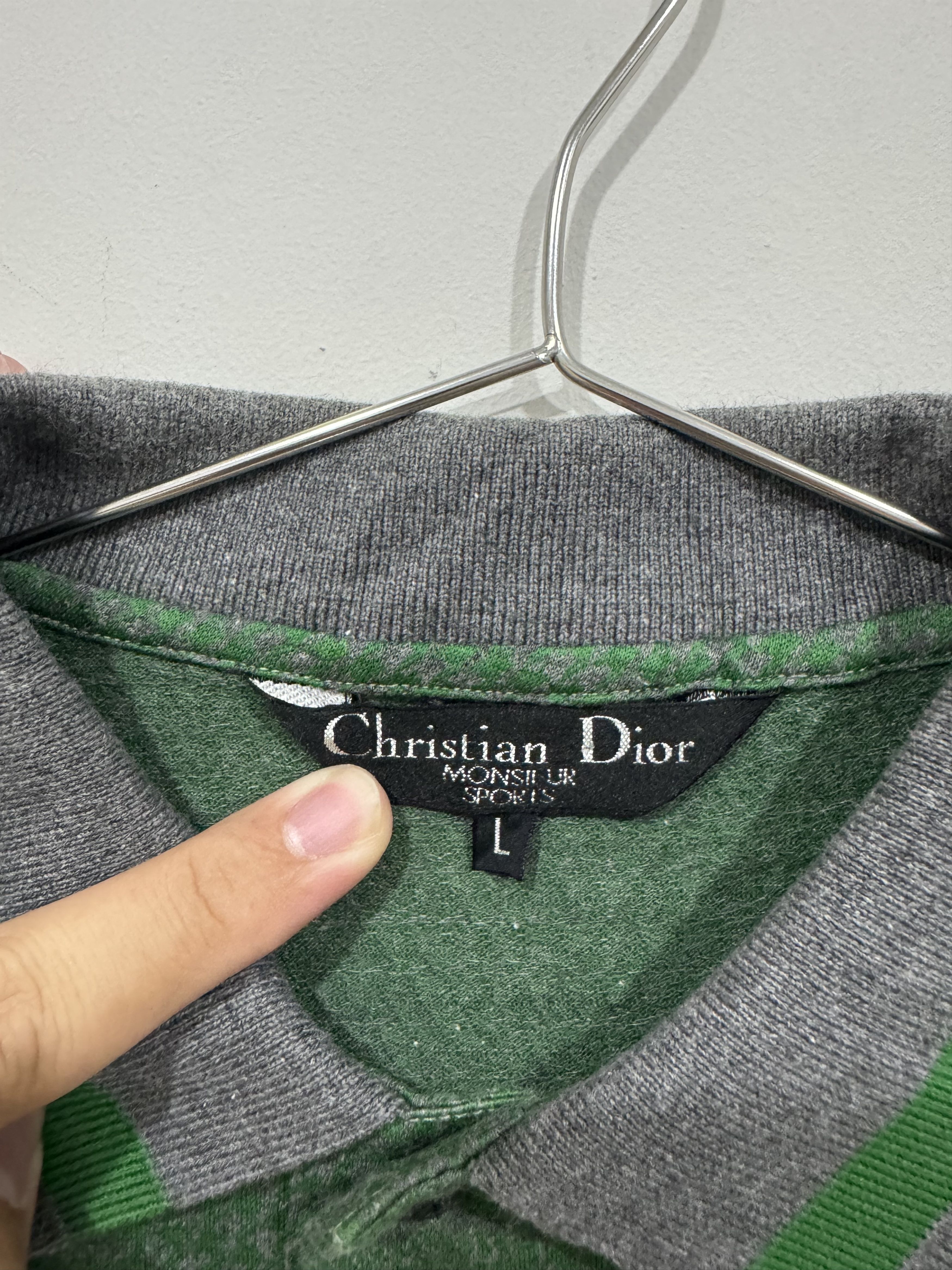 Christian Dior Monsieur Vintage Christian Dior Long Sleeve Polo Size US L / EU 52-54 / 3 - 5 Thumbnail