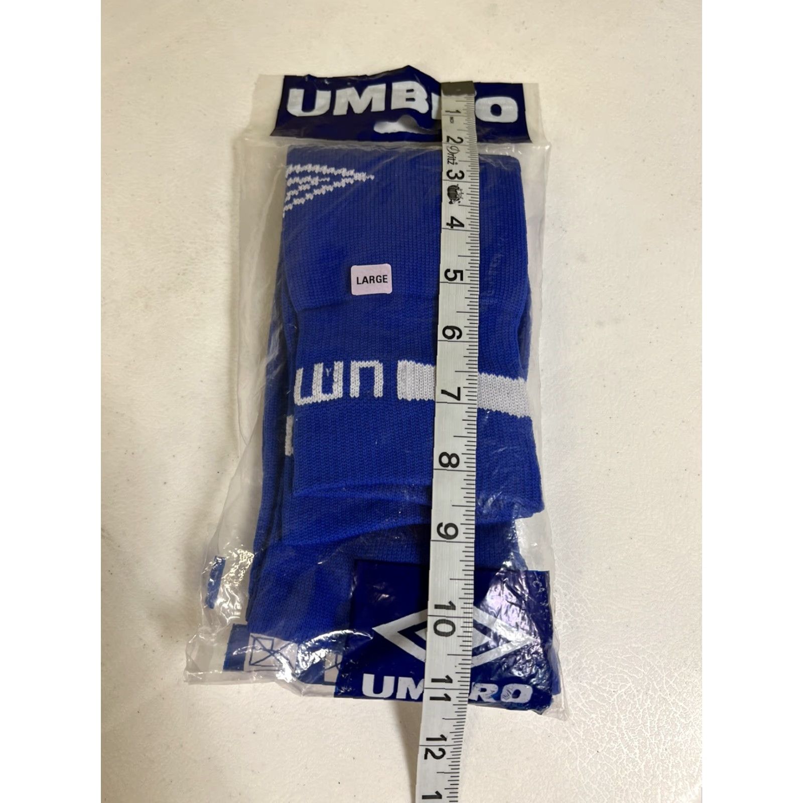 Umbro VINTAGE Umbro Football Soccer Sox Ax Large L Blue NOS Size ONE SIZE - 3 Thumbnail