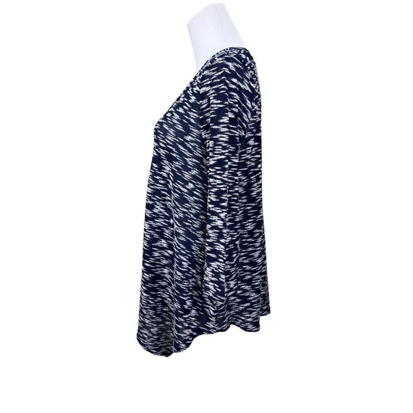 Other New Directions Blue Asymmetrical V-neck Sweater XL Academia Size XL / US 12-14 / IT 48-50 - 2 Thumbnail