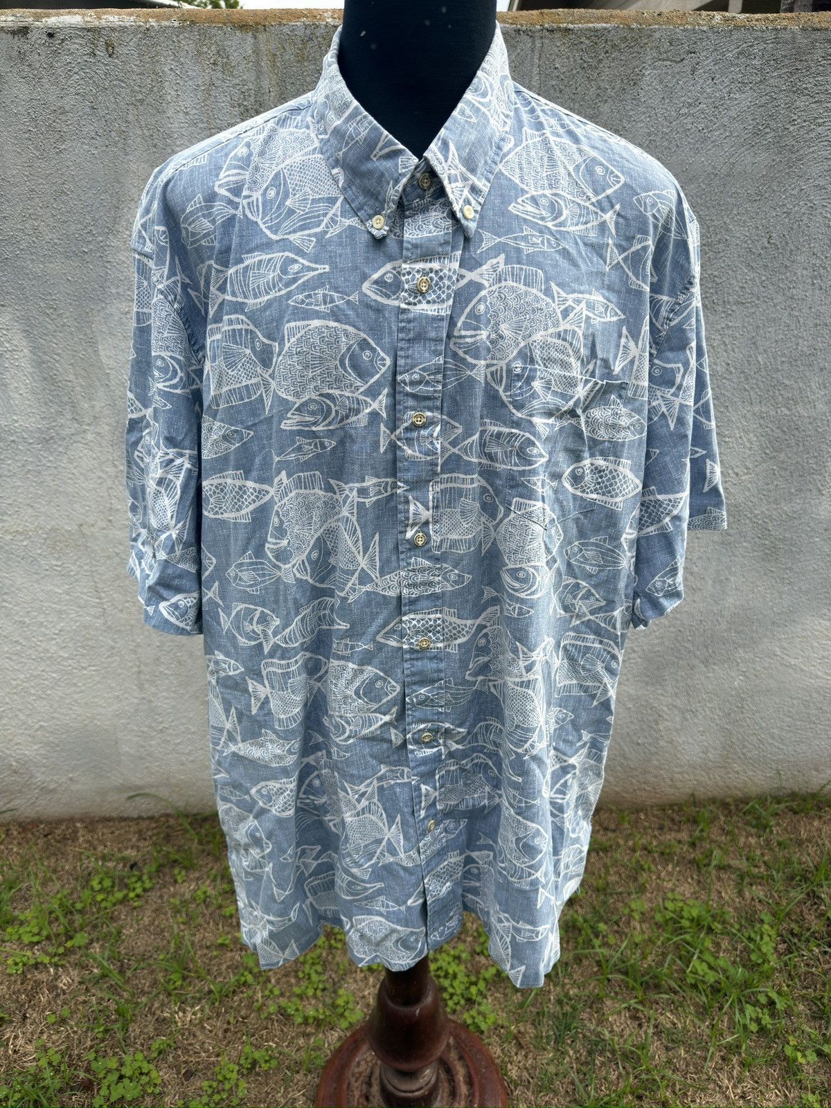 Reyn Spooner PreOwned Reyn Spooner Classic Fit Hawaiian Blue Men's 3XL Size US XXL / EU 58 / 5 - 1 Thumbnail