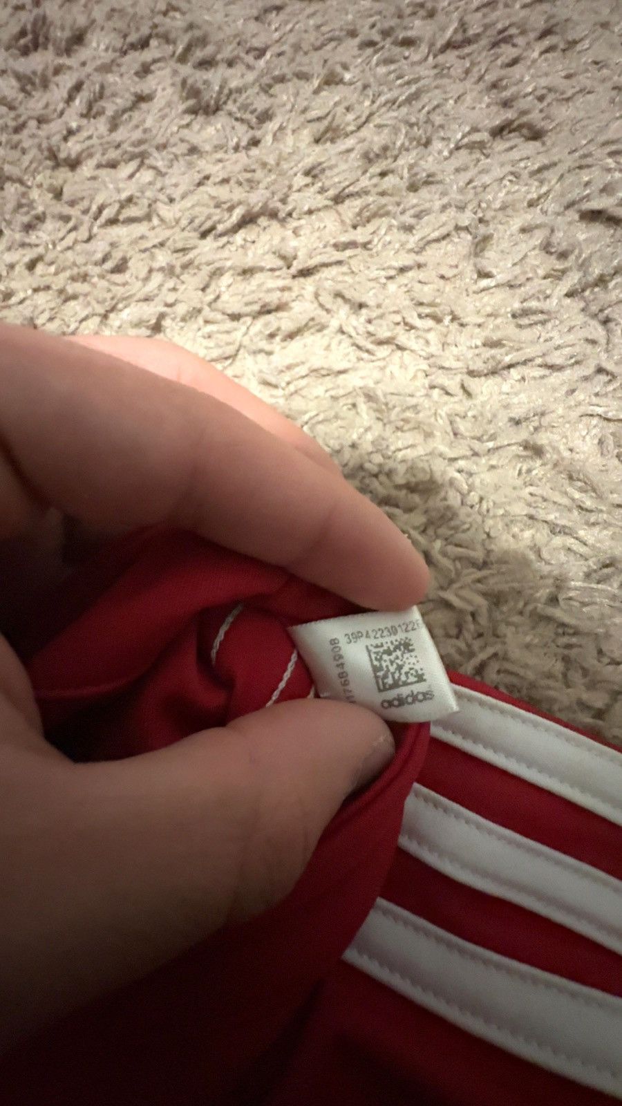 Adidas 2017/2018 Adidas Red Manchester United jersey size large Size US L / EU 52-54 / 3 - 8 Thumbnail