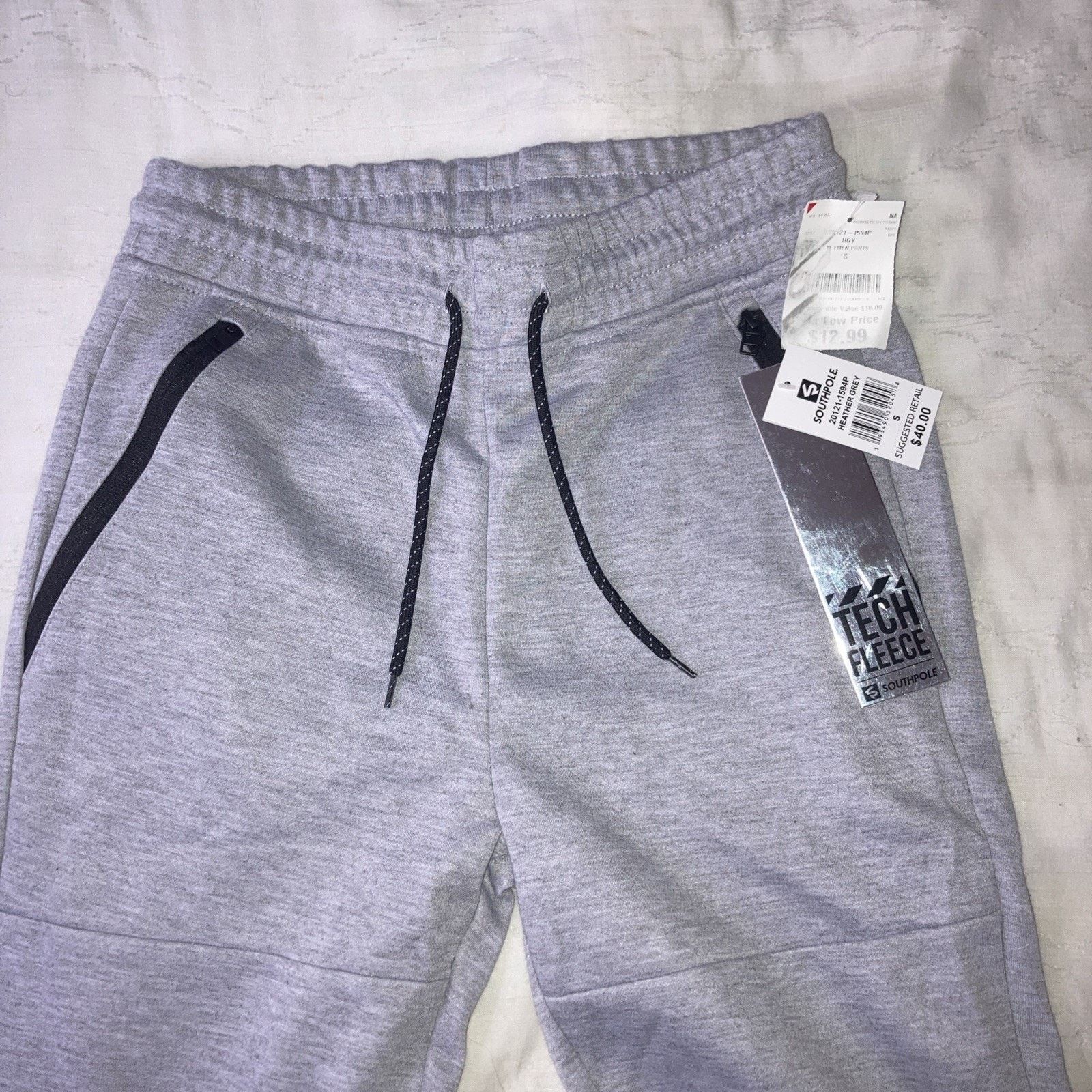 Southpole Southpole Tech Fleece Zipper Pocket Joggers Heather Grey S Size US 30 / EU 46 - 2 Thumbnail