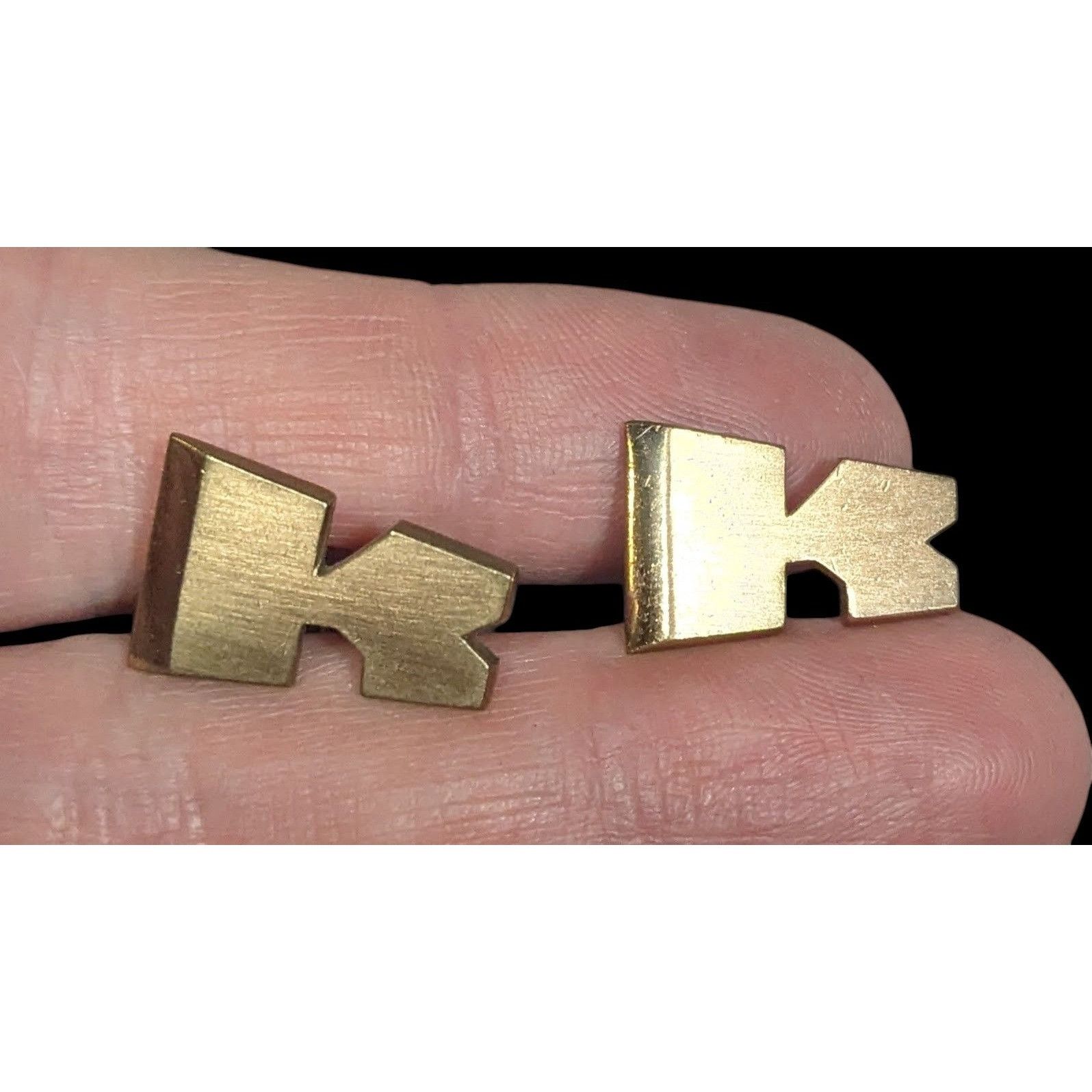 Other Vintage Swank Stylized K Shaped Gold Tone Cufflinks Size ONE SIZE - 1 Thumbnail