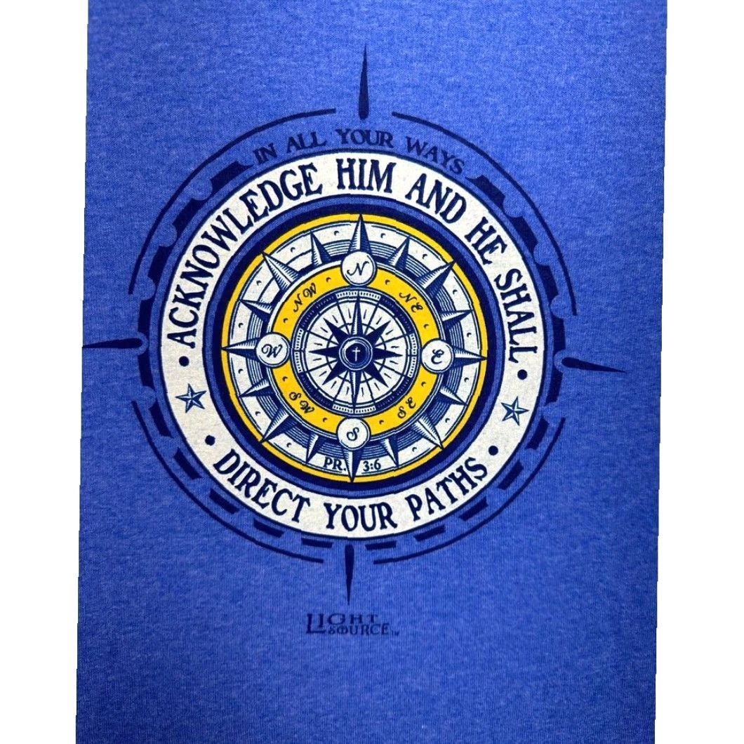 Delta Delta Pro Weight T-Shirt Unisex Adult Large Blue Crew Neck Long Sleeve Tee NEW Size US L / EU 52-54 / 3 - 6 Thumbnail