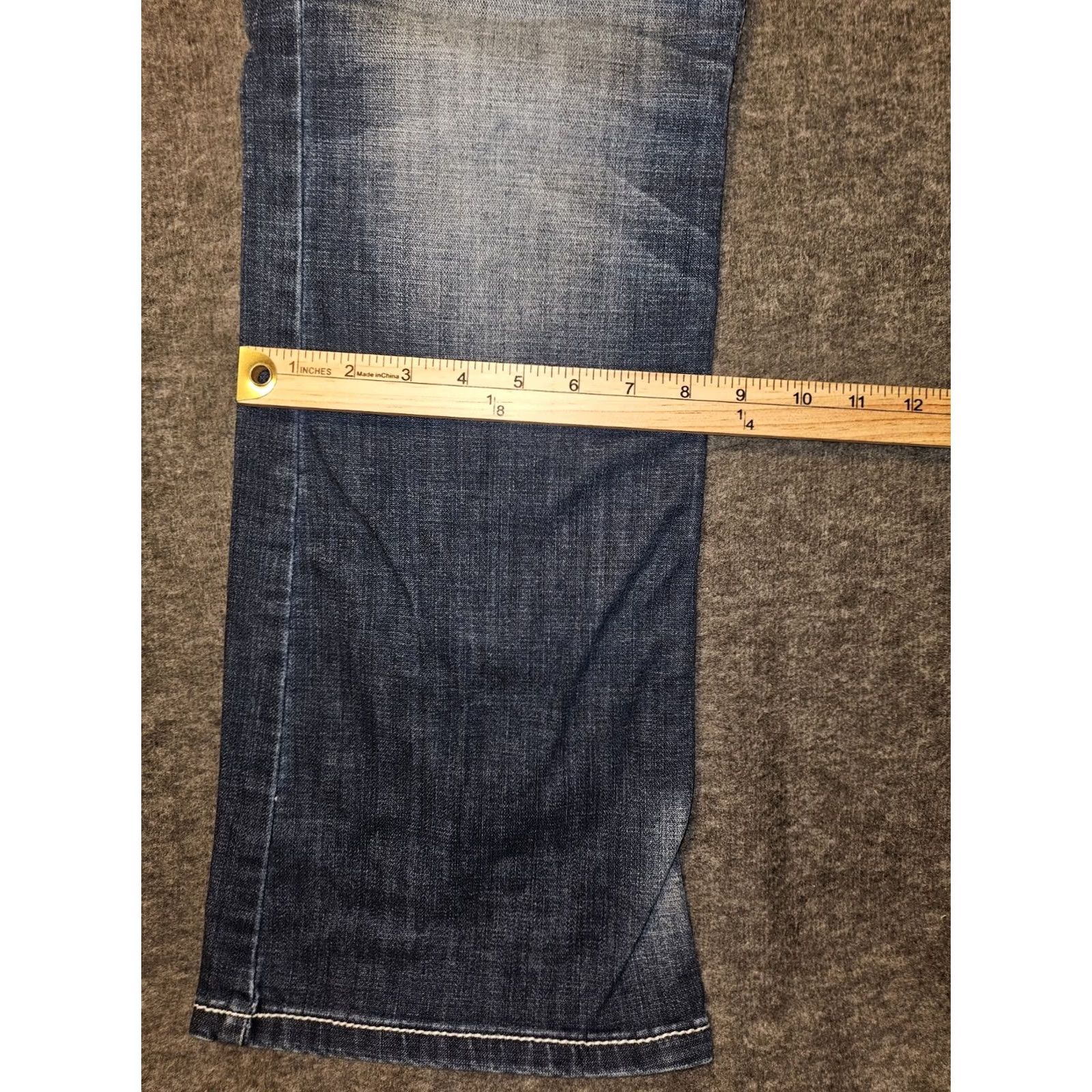 Wrangler Wrangler Bootcut Jeans Women's 11/12 Regular Bootcut Denim Blue Embroidered Pockets Flap Low Rise 28.5in Inseam Western Southwestern Mens Girls Womens Size 32" / US 10 / IT 46 - 7 Thumbnail