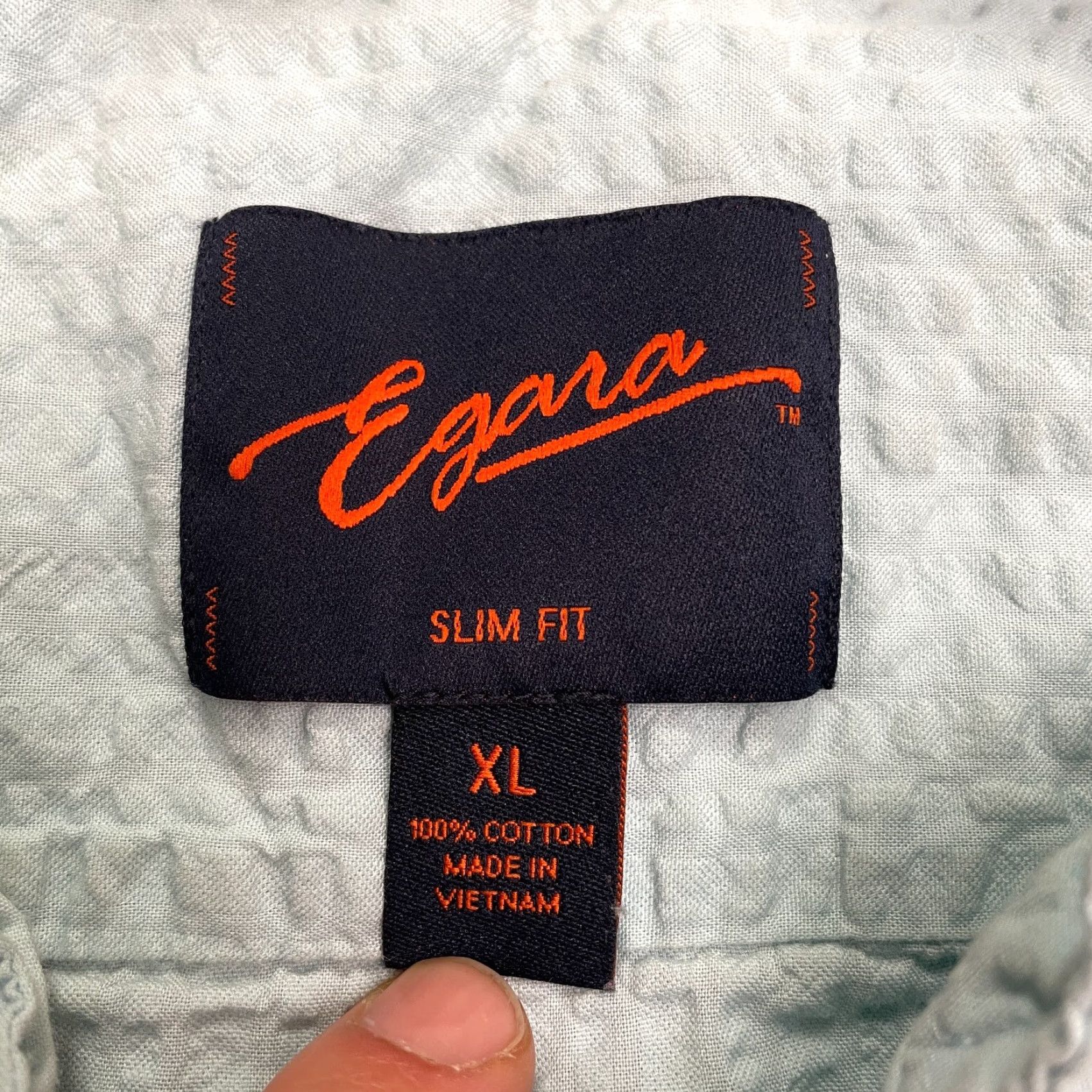 Egara Egara Slim Fit Button Down Shirt Mens XL Light Green Summer Casual Outdoor Size US XL / EU 56 / 4 - 5 Thumbnail