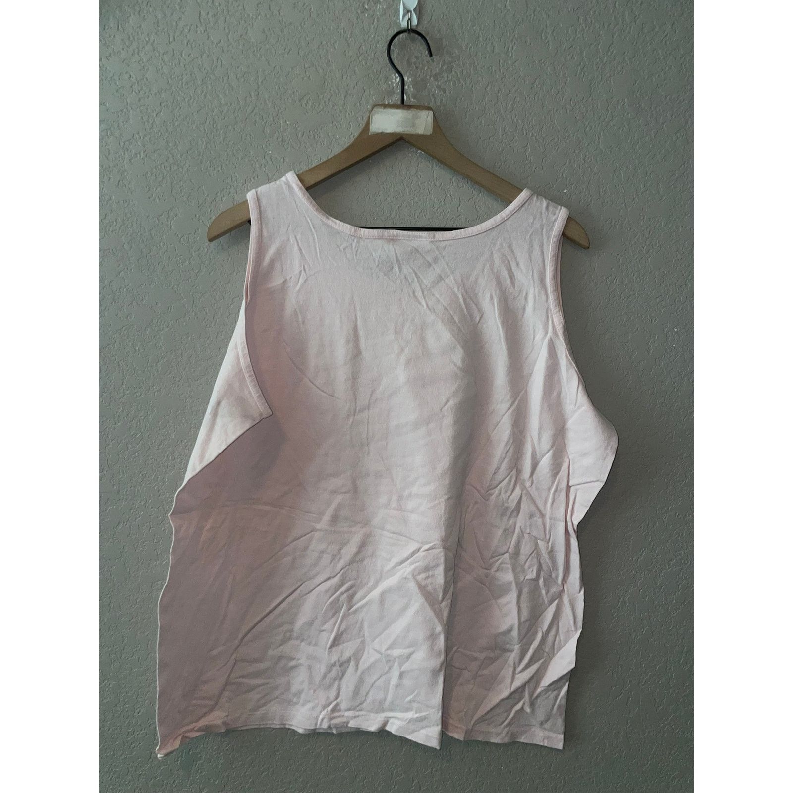 Vintage Vintage Pink Blank Tank Sleeveless shirt Oneita VTG XL 90s Size US XL / EU 56 / 4 - 6 Thumbnail