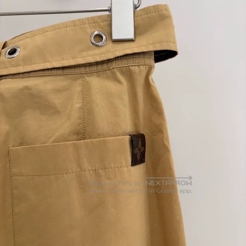 Louis Vuitton Louis Vuitton Khaki full logo belt slacks pants Size US 36 / EU 52 - 5 Thumbnail
