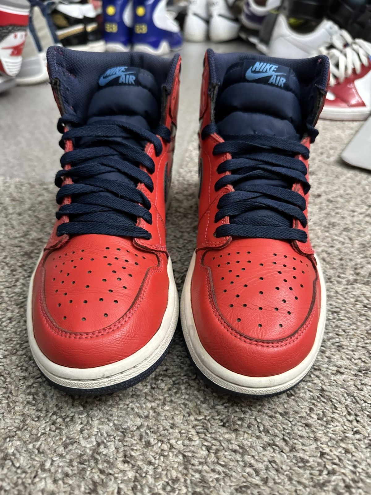 Jordan Brand Air jordan 1 david letterman red white blue - size 8.5 Size US 8.5 / EU 41-42 - 3 Thumbnail