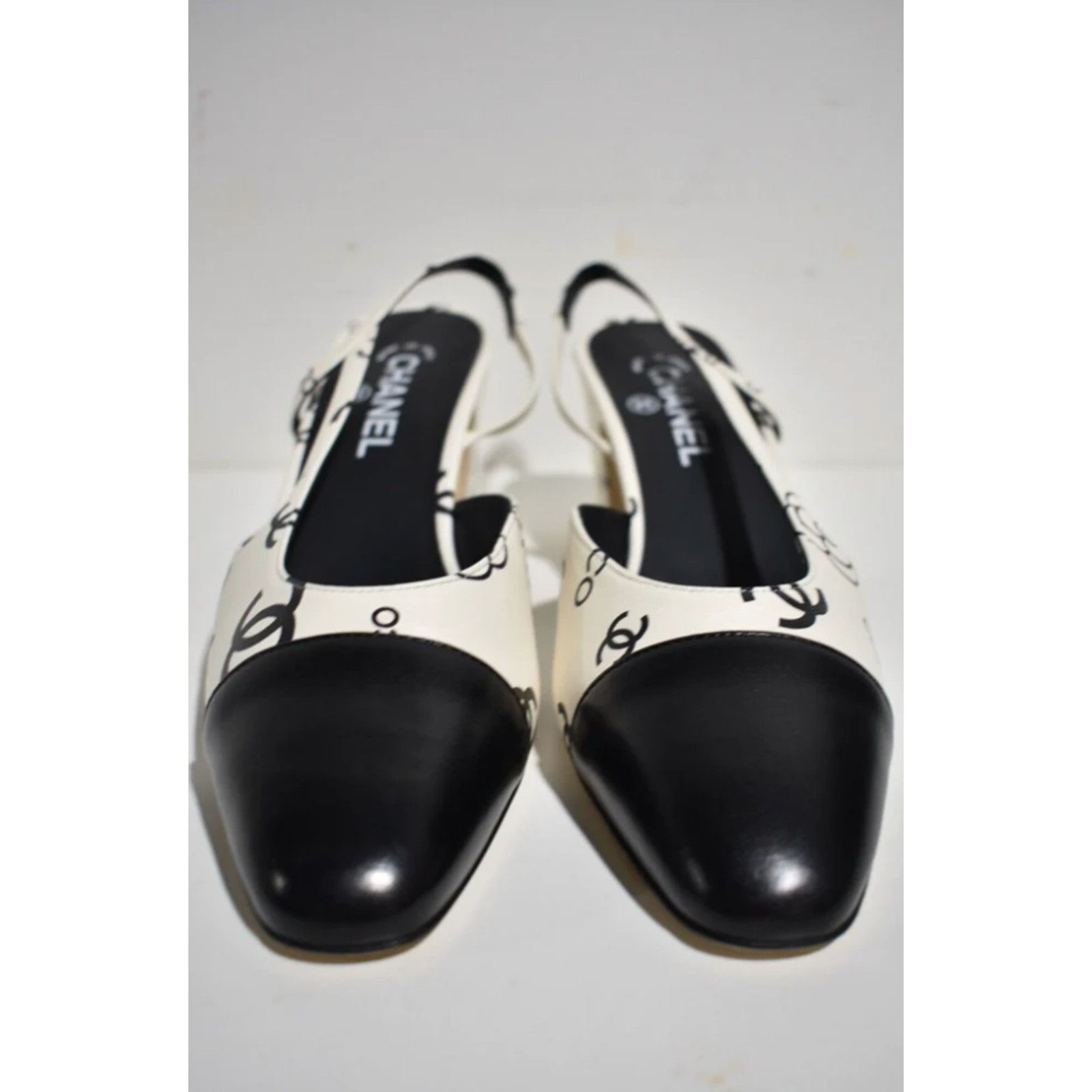 Chanel 23P Mademoisele Coco Sling CC Slingback Sandal Heel 38.5 Size US 8.5 / IT 38.5 - 7 Thumbnail