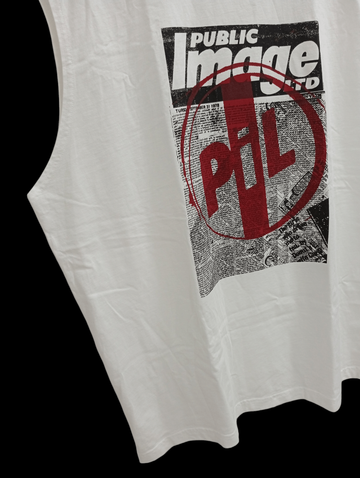Band Tees × GU × Vintage 🔥🔥GU x PiL Public Image Limited Sleeveless T-Shirt Size US XL / EU 56 / 4 - 5 Thumbnail