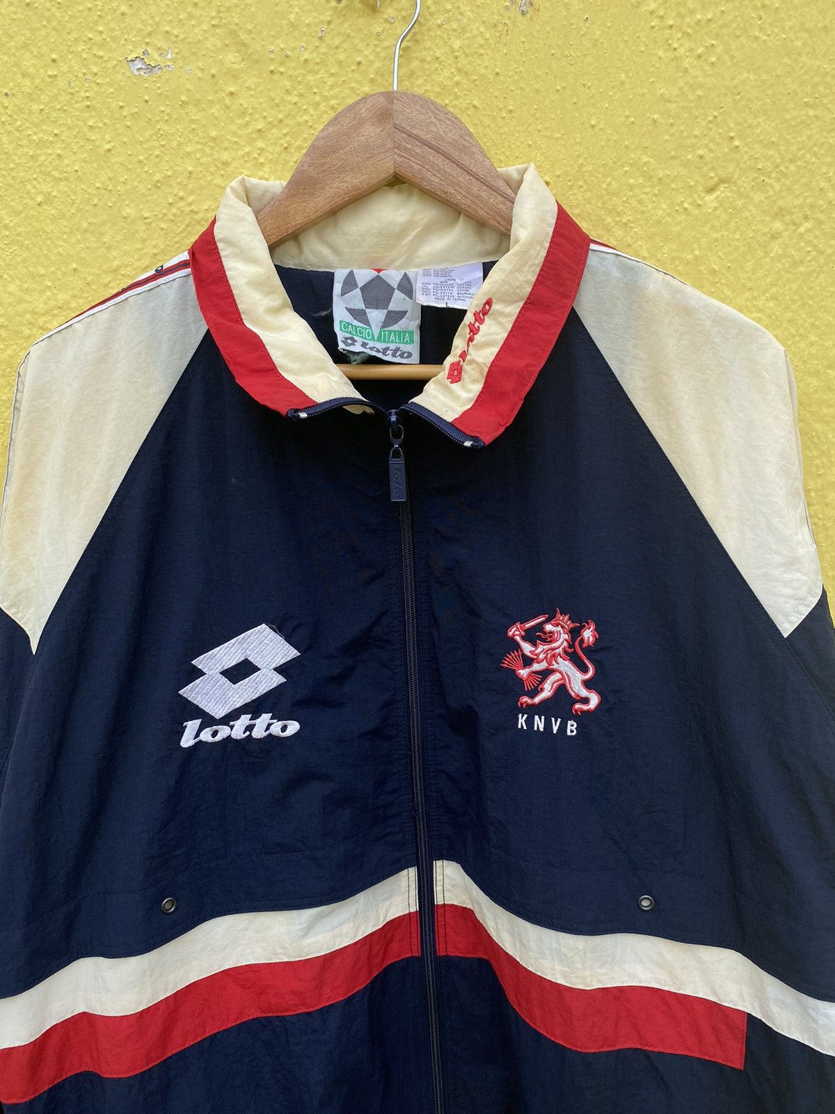 Lotto Sport Vintage 90s LOTTO KNVB NEDERLAND windbraker jacket Size US L / EU 52-54 / 3 - 17 Thumbnail