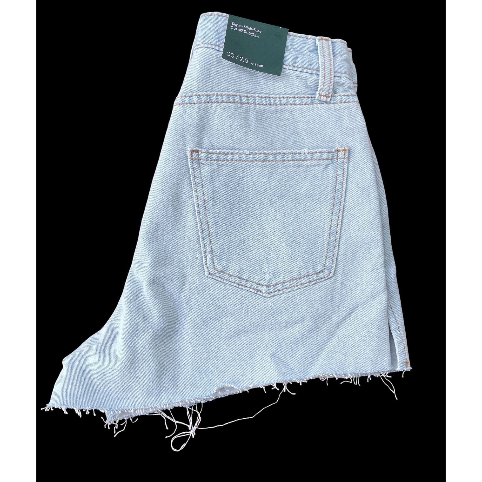 Other Wild Fable - Women's High-Rise Cutoff Short - Light Blue - 0 Size 24" / US 00 / IT 34 - 11 Thumbnail