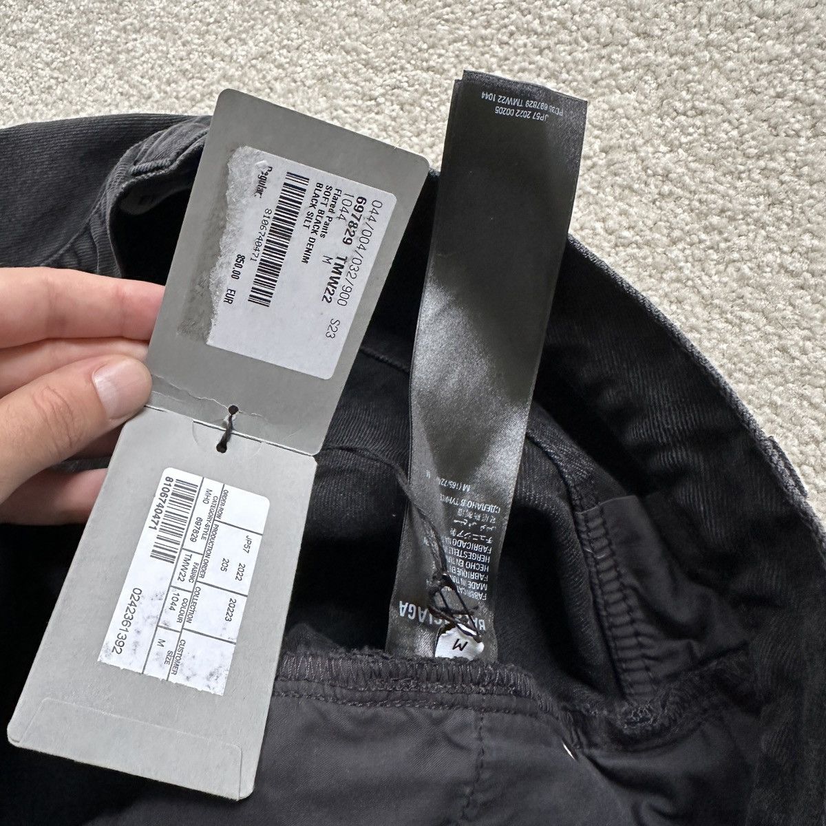 Balenciaga FW22 LOST TAPES SOFT JAPANESE FLARED DENIM Size US 32 / EU 48 - 9 Thumbnail