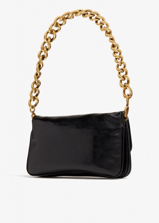 Balenciaga o1mt1gz0325 Size: OS / BB Soft Small Flap Bag in Black Size ONE SIZE - 3 Thumbnail