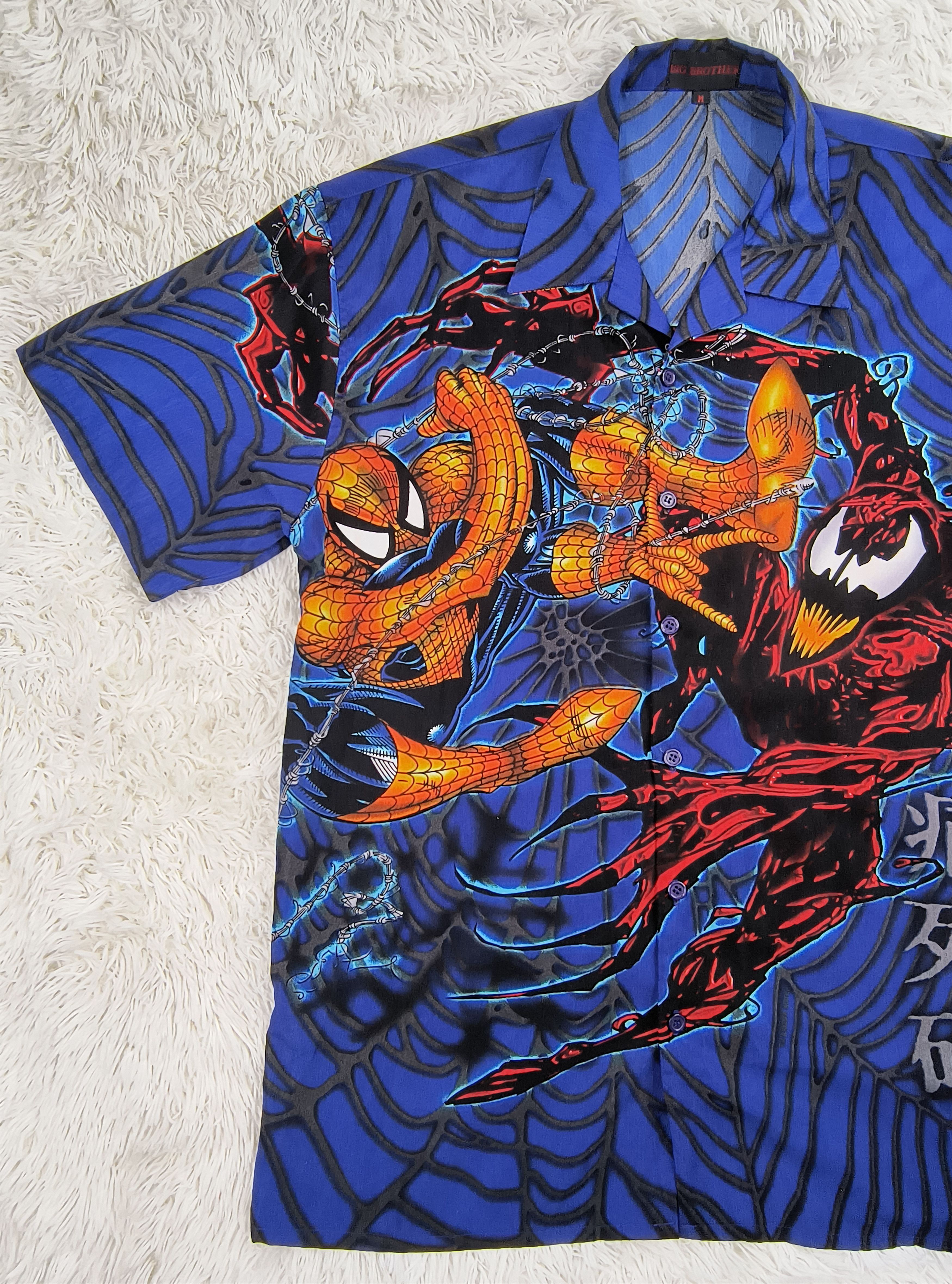 Marvel Comics Vintage Y2K Spider-Man vs Carnage button up shirt Size US M / EU 48-50 / 2 - 3 Thumbnail