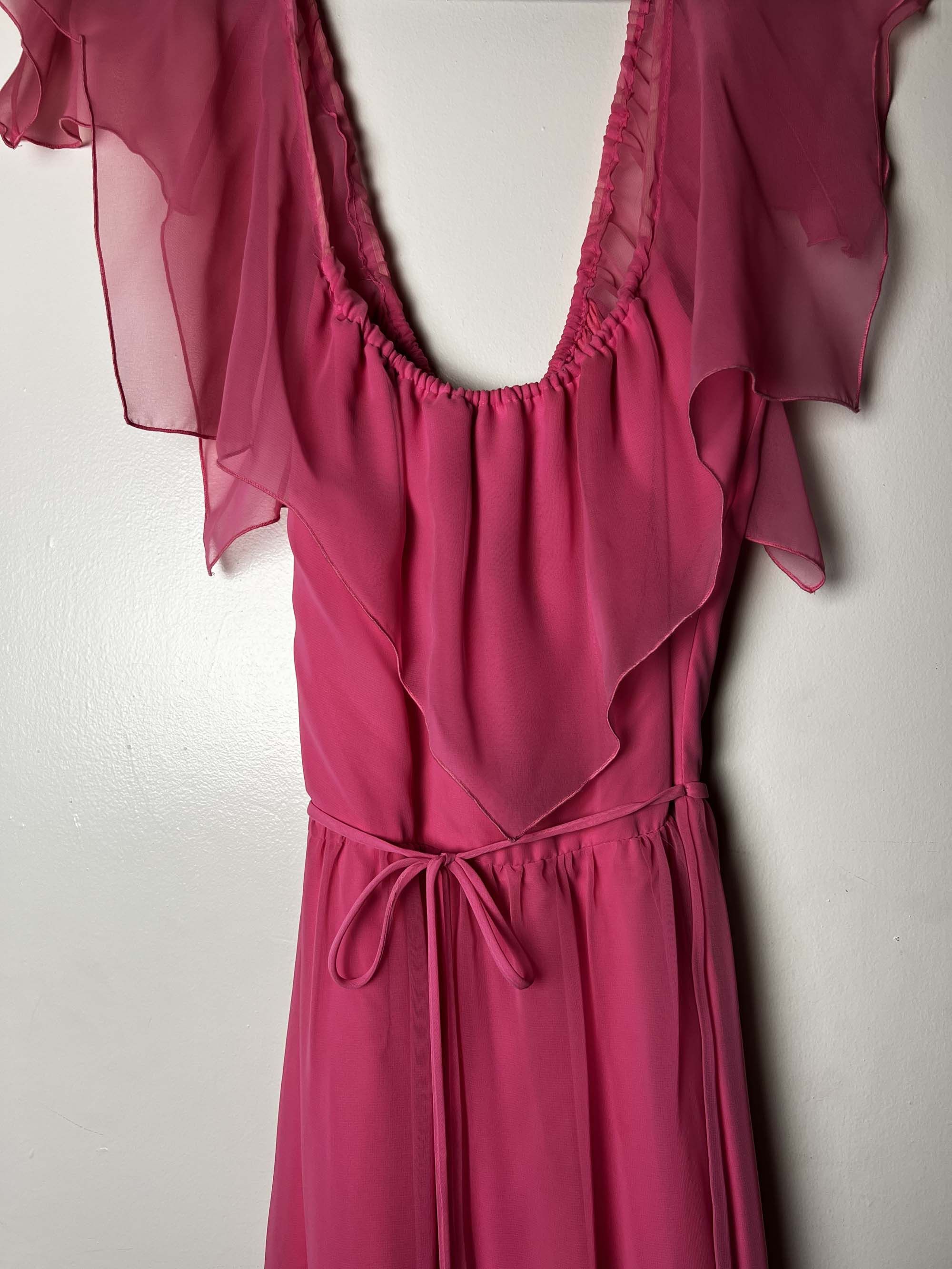 Vintage NEW with Tags Vintage 1960's Pink House of Bianchi Gown Size M / US 6-8 / IT 42-44 - 3 Thumbnail