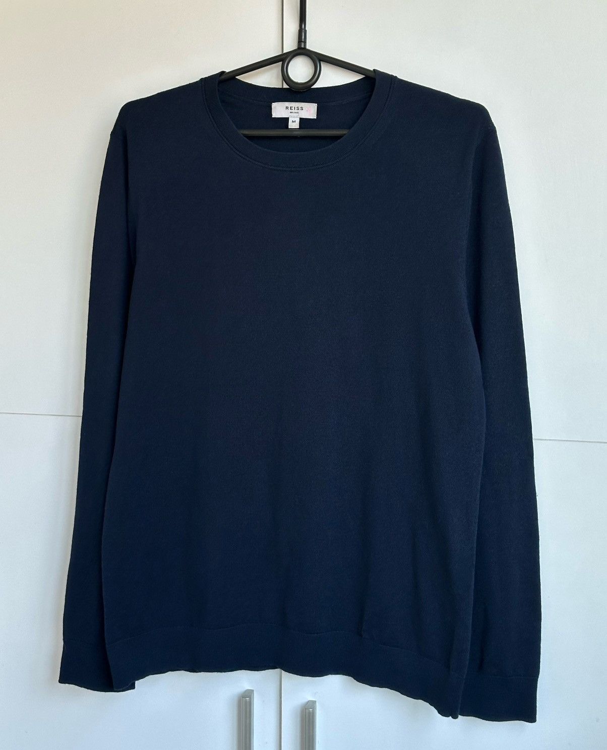 Reiss REISS Wessex Navy Blue Merino Wool Sweater Men’s Size M Size US M / EU 48-50 / 2 - 1 Thumbnail