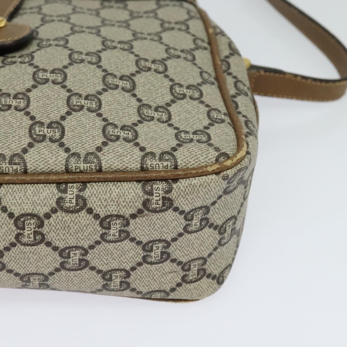 Gucci GUCCI GG Plus Supreme Shoulder Bag Pvc Leather Beige Gold Size ONE SIZE - 14 Thumbnail